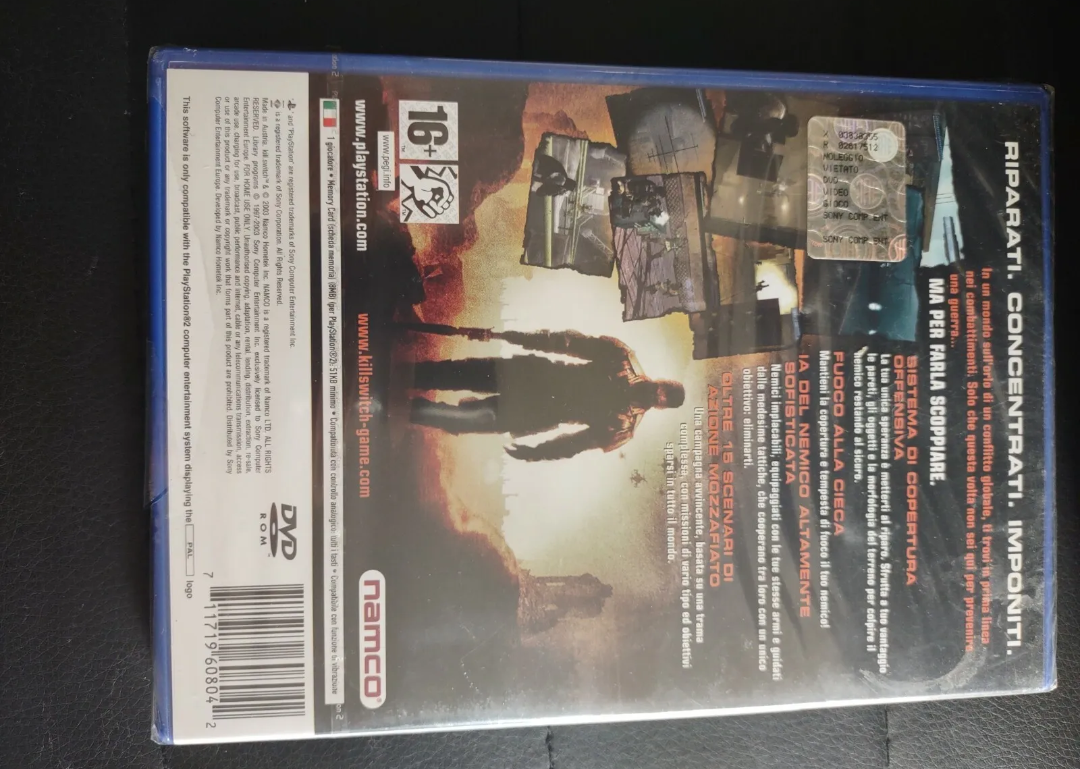 kill switch playstation 2, NUOVO, Sigillato ps2 sealed italiano gioco