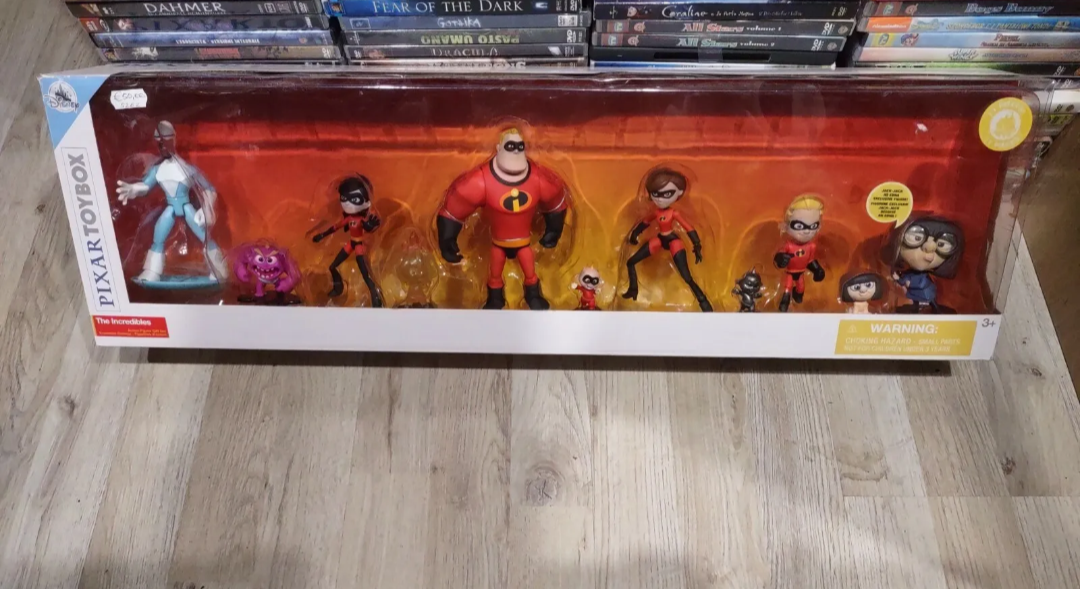Toy Box Disney Pixar the incredibles gli Incredibili set completo nuovo 11 figure