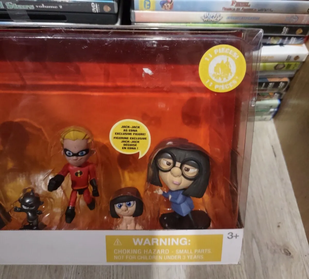 Toy Box Disney Pixar the incredibles gli Incredibili set completo nuovo 11 figure