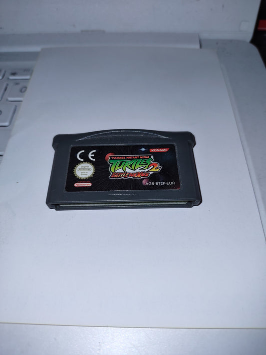 Gioco Nintendo GBA game boy Advance turtles 2 battle Nexus tartarughe ninja
