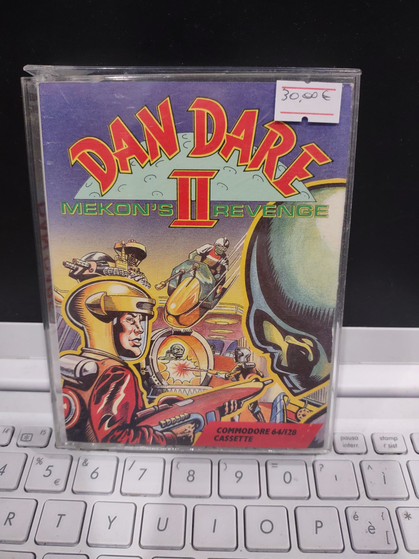 Gioco commodore 64 128 cassette dan dare 2 mekon's Revenge