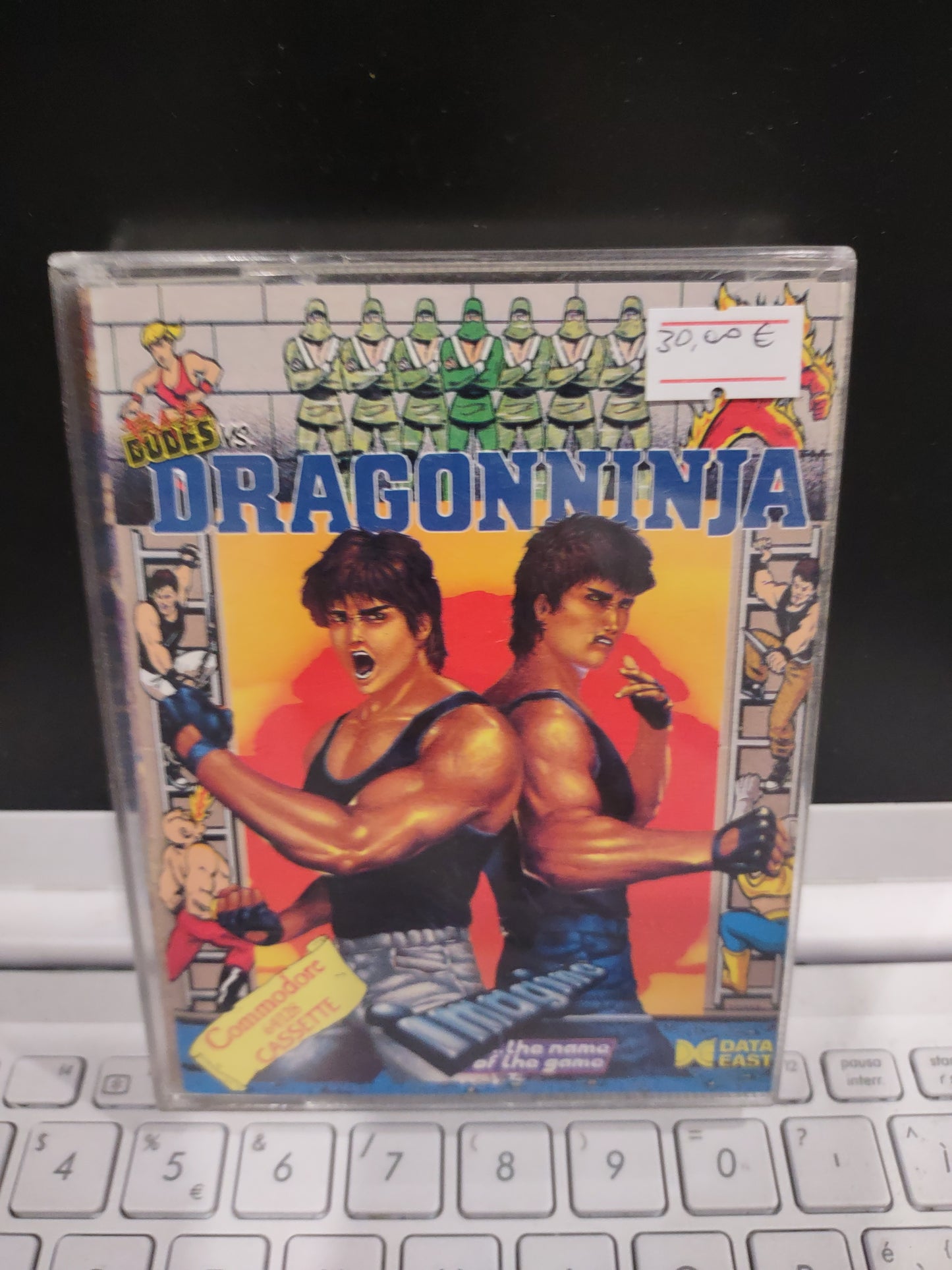 Gioco computer commodore 64/128 cassette Dragon ninja