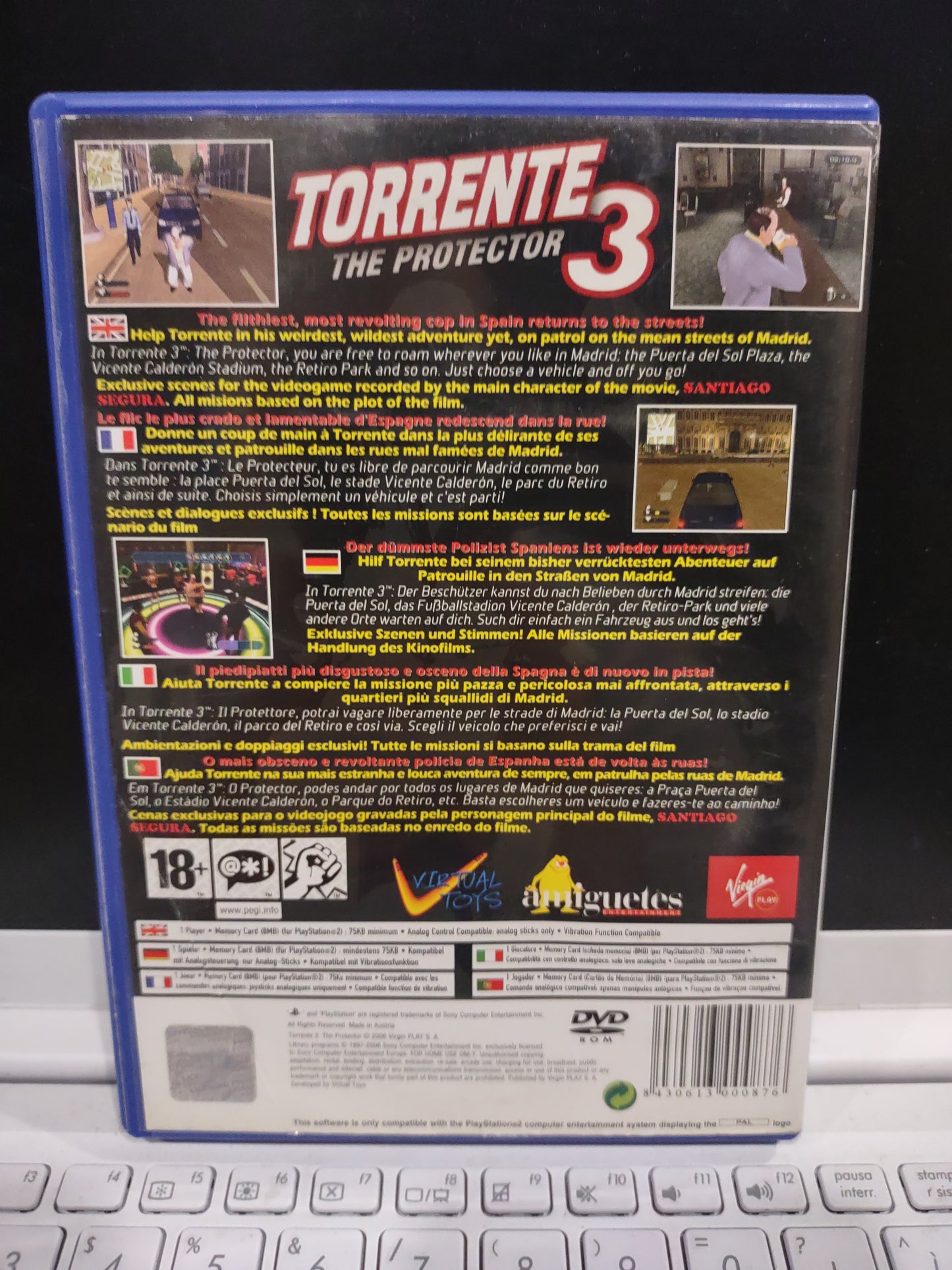 Gioco PS2 PlayStation torrente 3 the protector