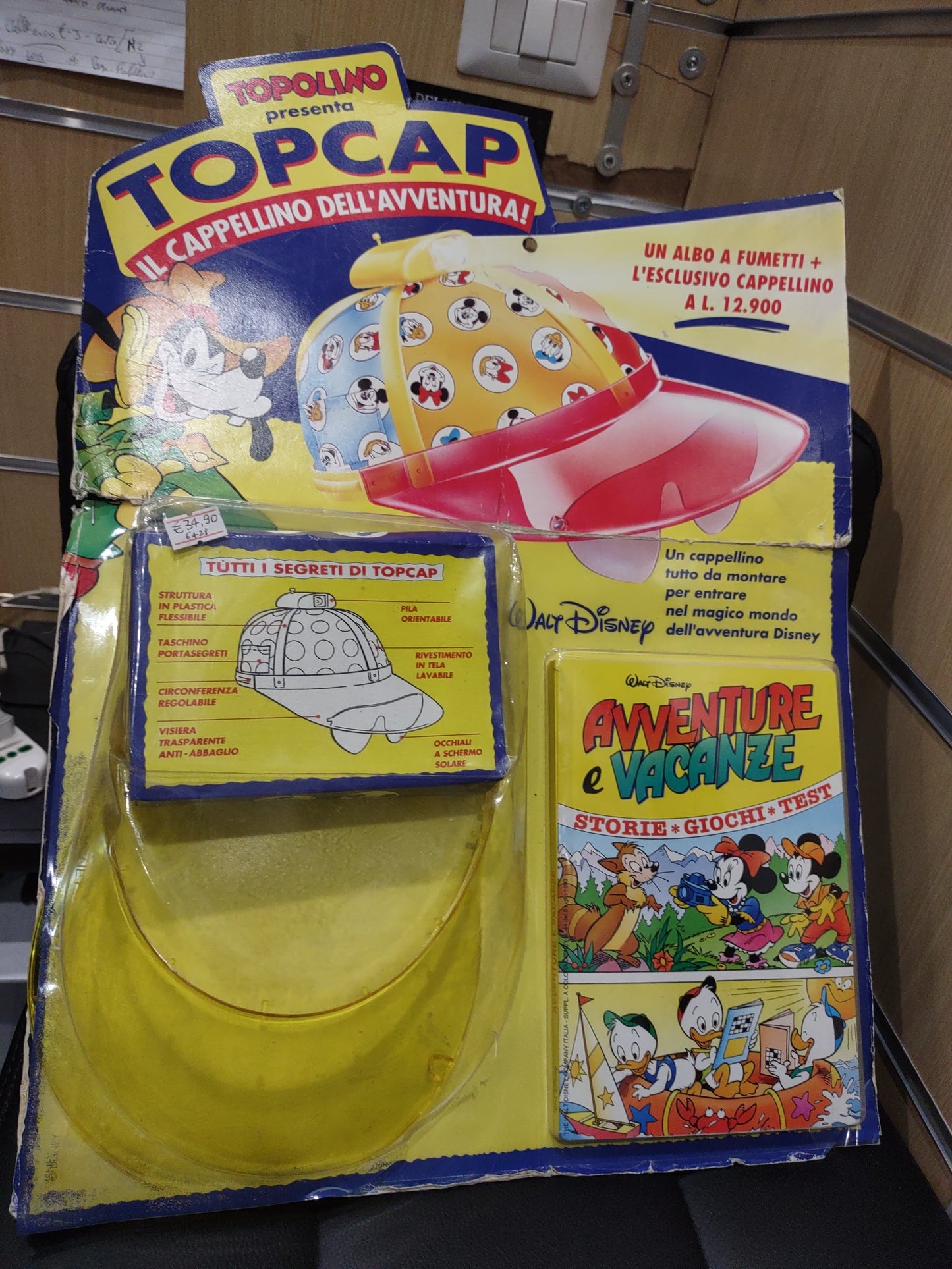 Walt Disney Topolino presenta topcap il cappellino dell'avventura