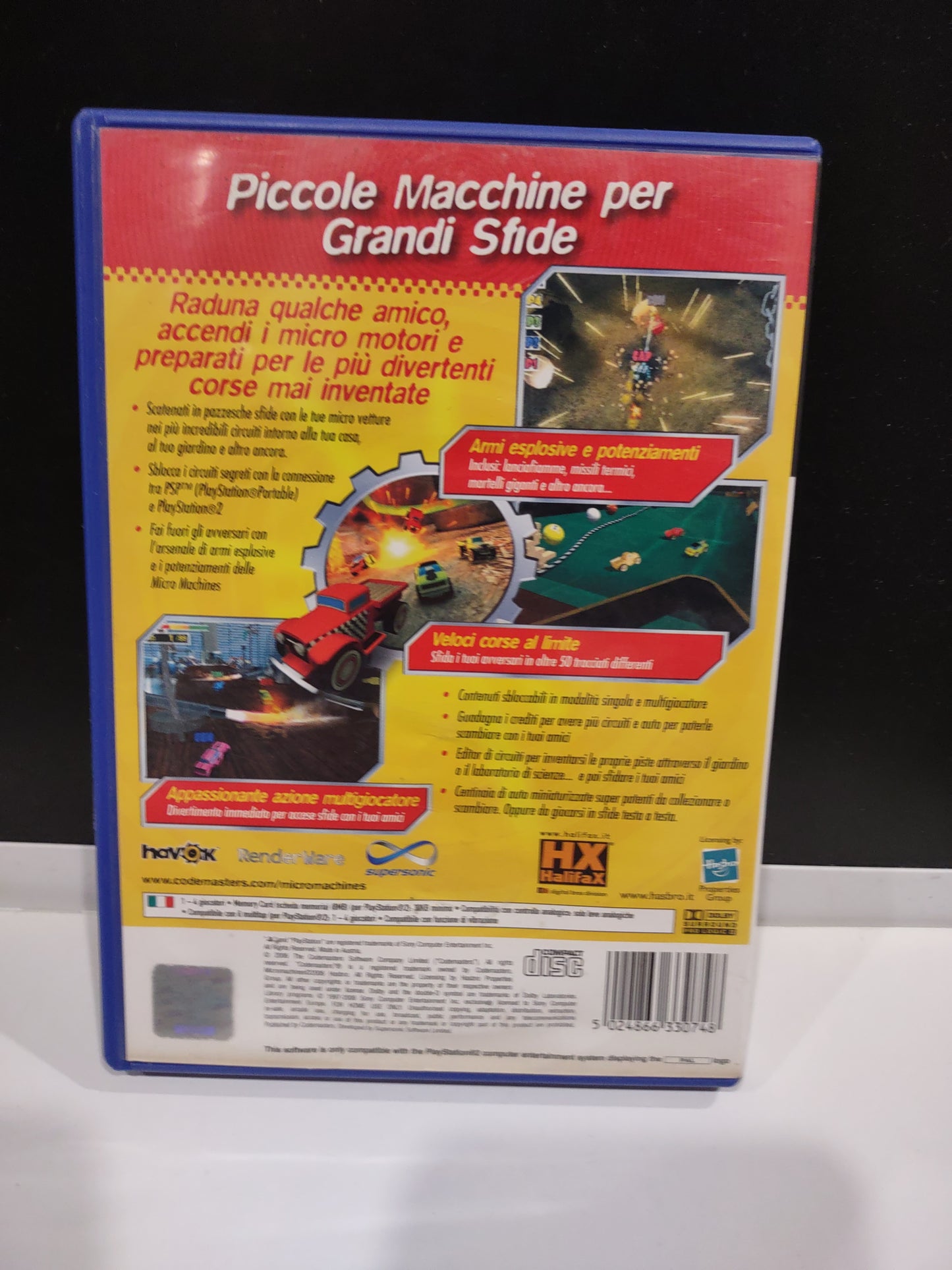 Gioco PlayStation PS2 micro machines v4