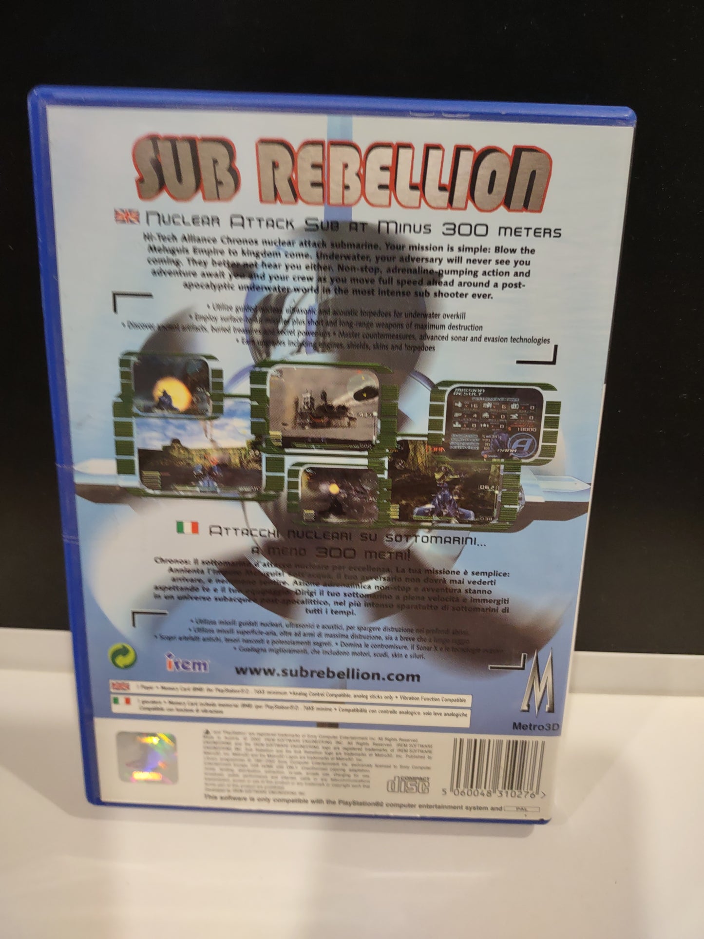 Gioco PlayStation PS2 sub rebellion