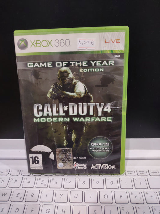 Gioco Xbox 360 call of duty 4 modern warfare game of the year edition