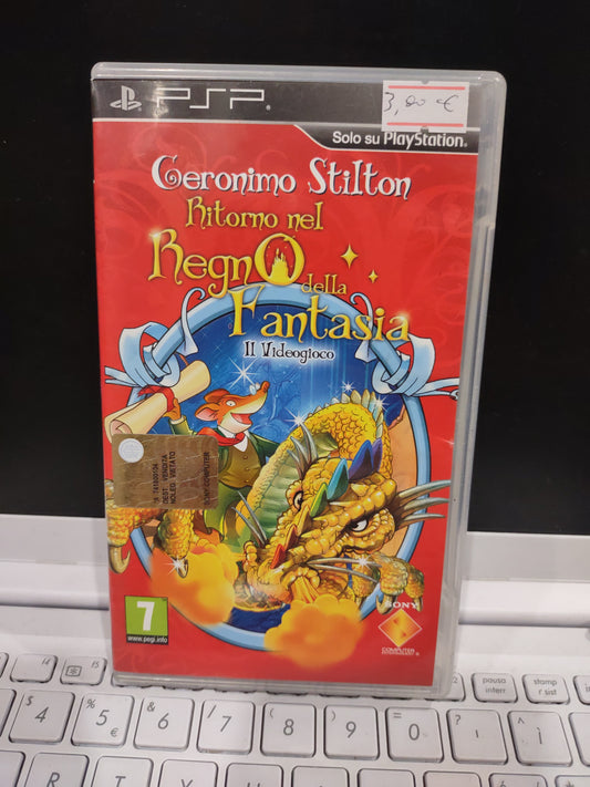 Gioco PSP playstation Geronimo Stilton ritorno nel regno della fantasia