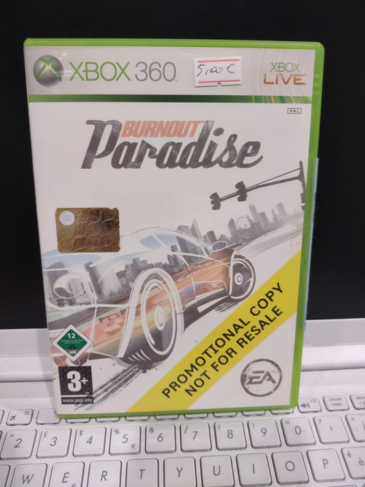 Gioco Xbox 360 promotional Copy burnout Paradise