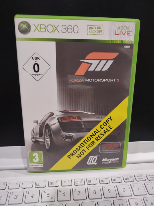 Gioco Xbox 360 forza Motorsport 3 promotional Copy