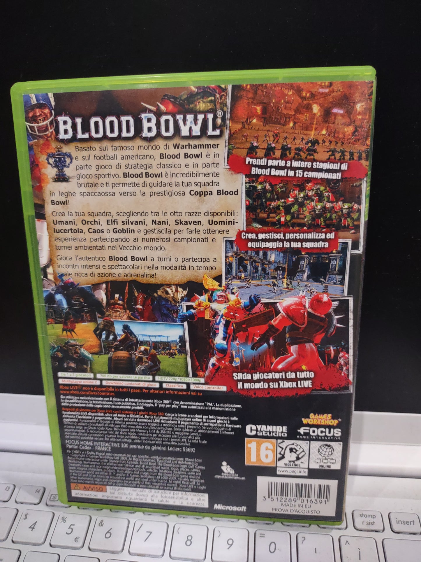 Gioco Xbox 360 Blood Bowl
