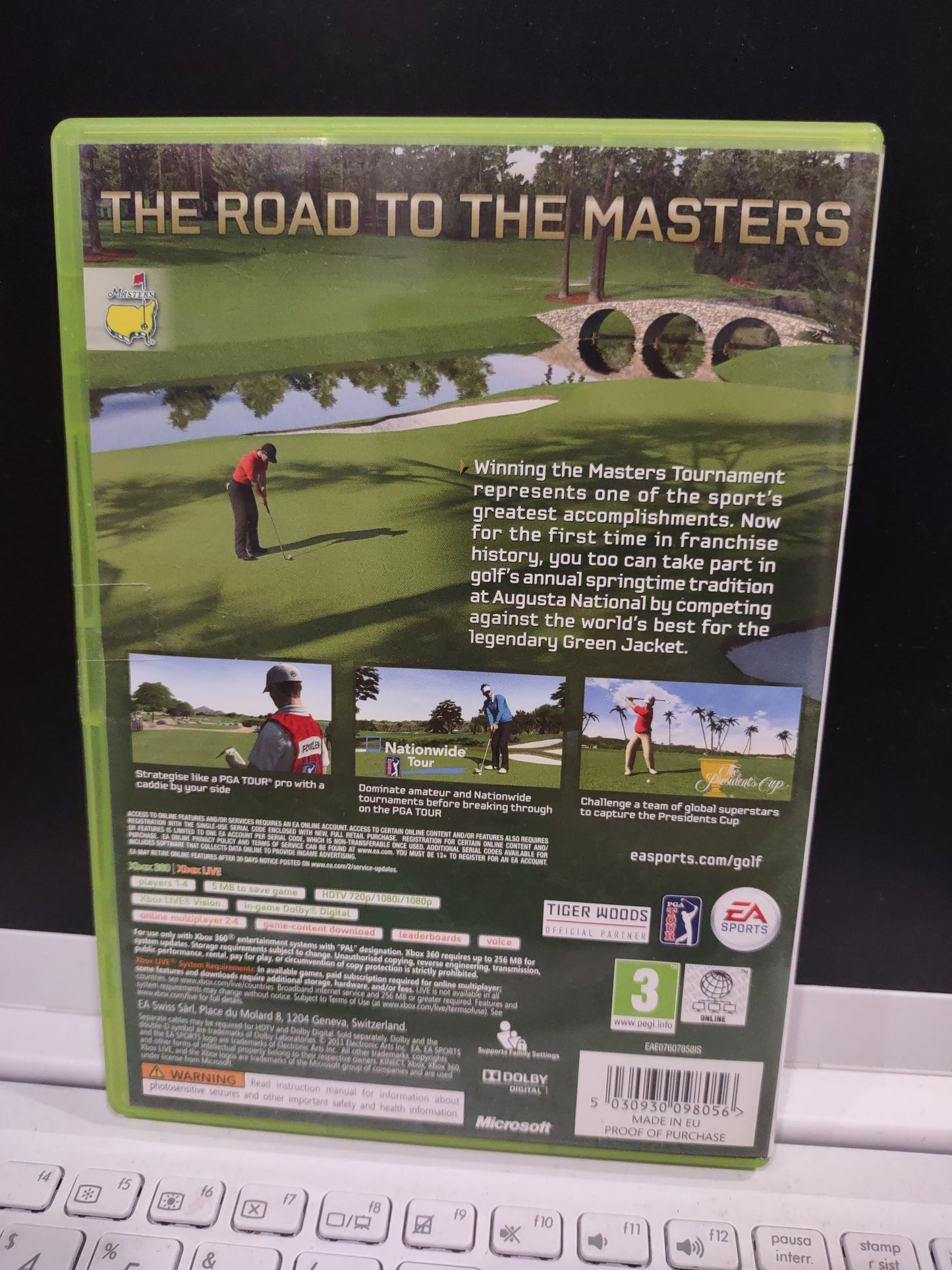 Gioco Xbox 360 masters Tiger Woods PGA tour 12