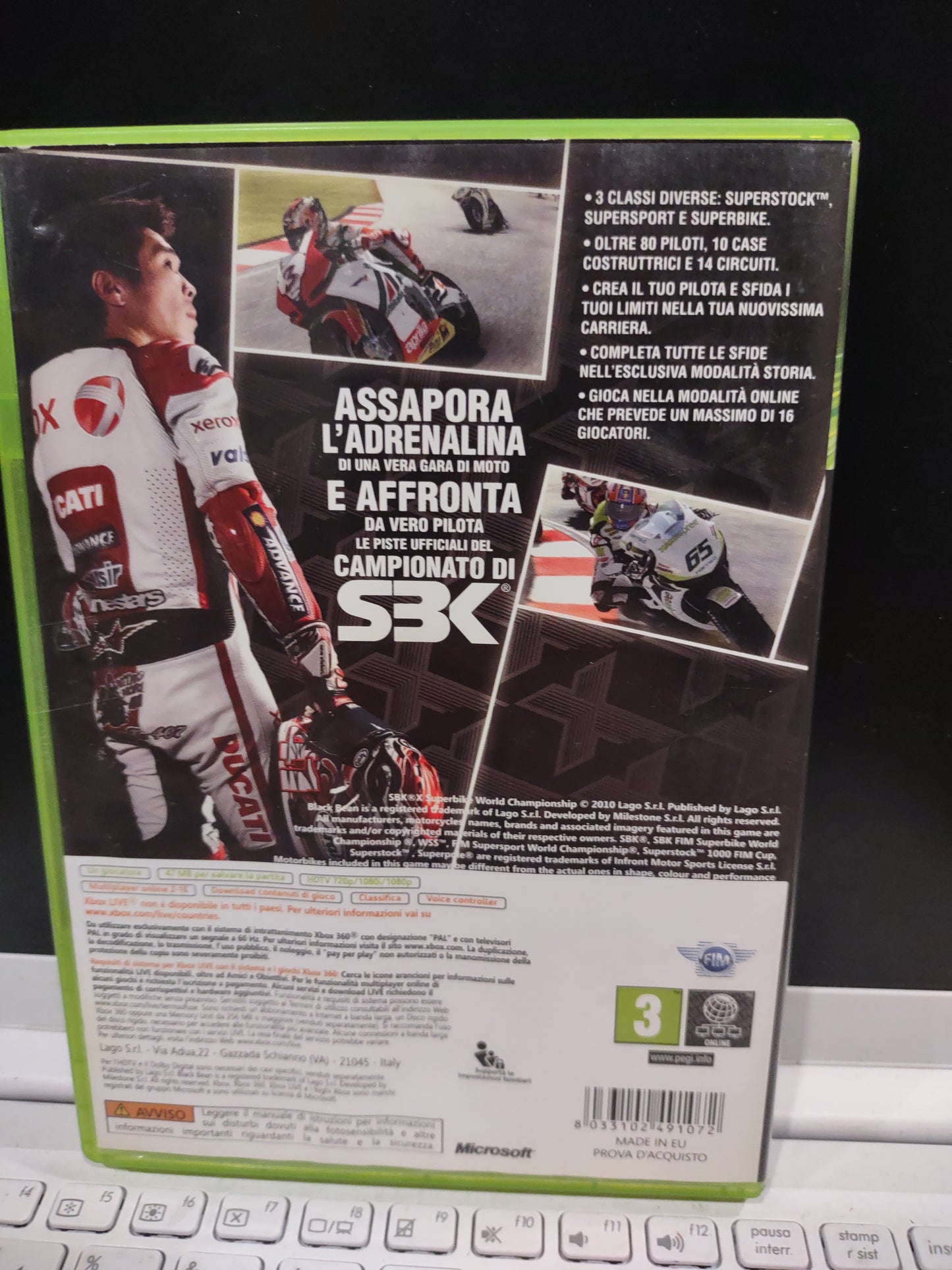 Gioco Xbox 360 SBK superbike