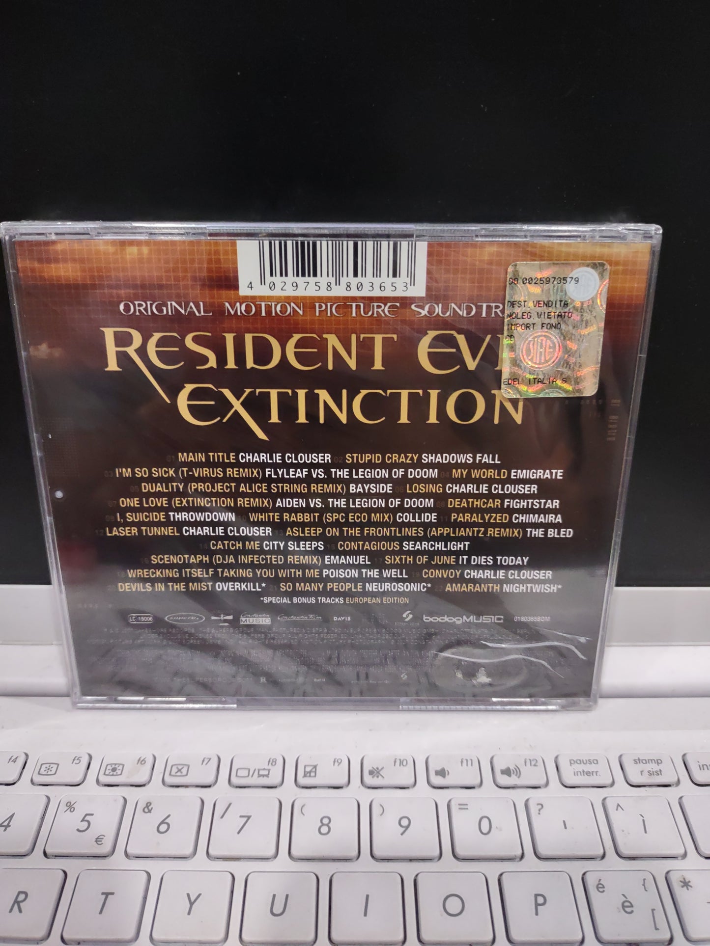 CD OST original motion picture soundtrack Resident evil extinction sealed