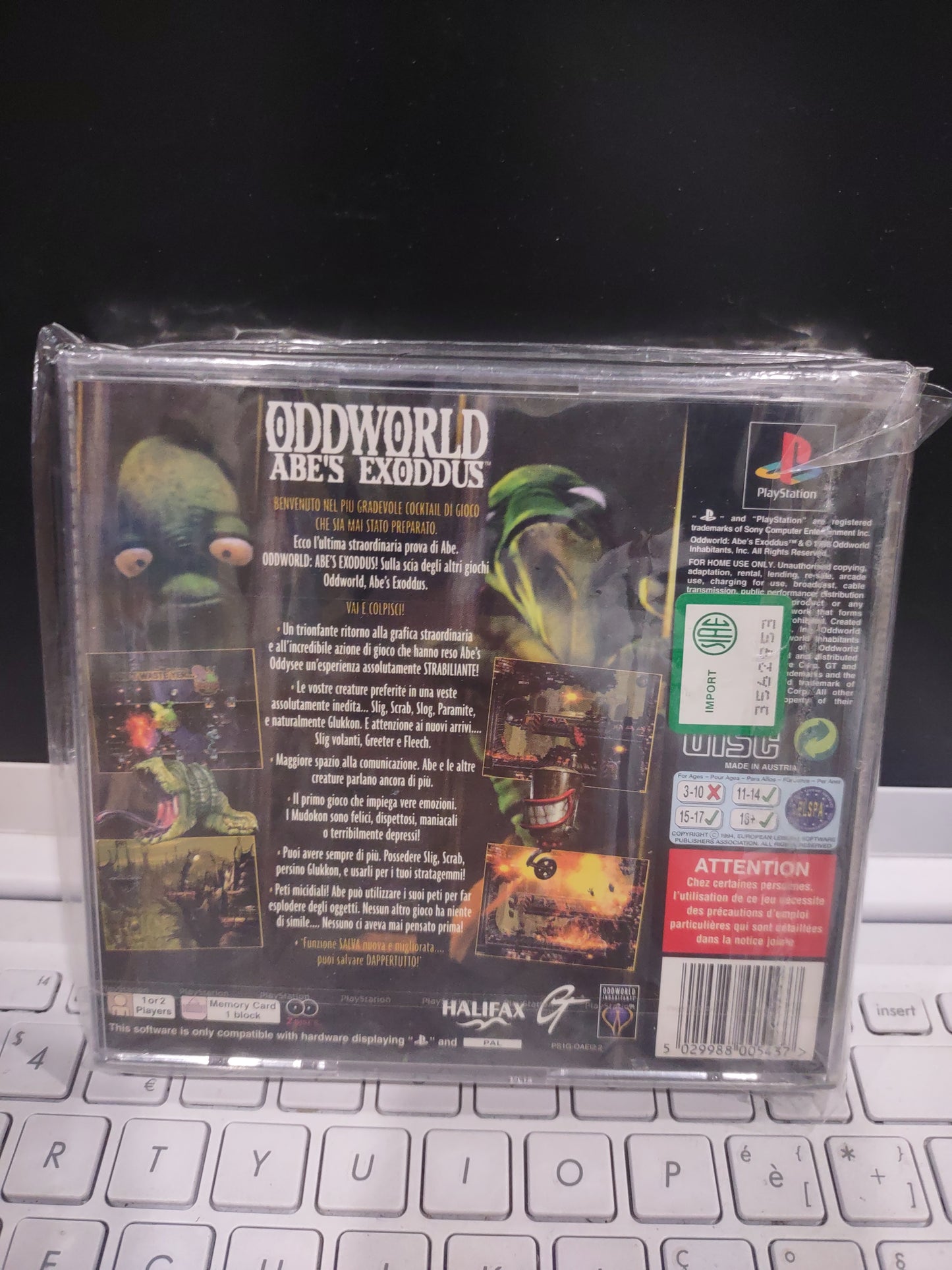 Gioco PlayStation PS1 oddworld abes's exoddus