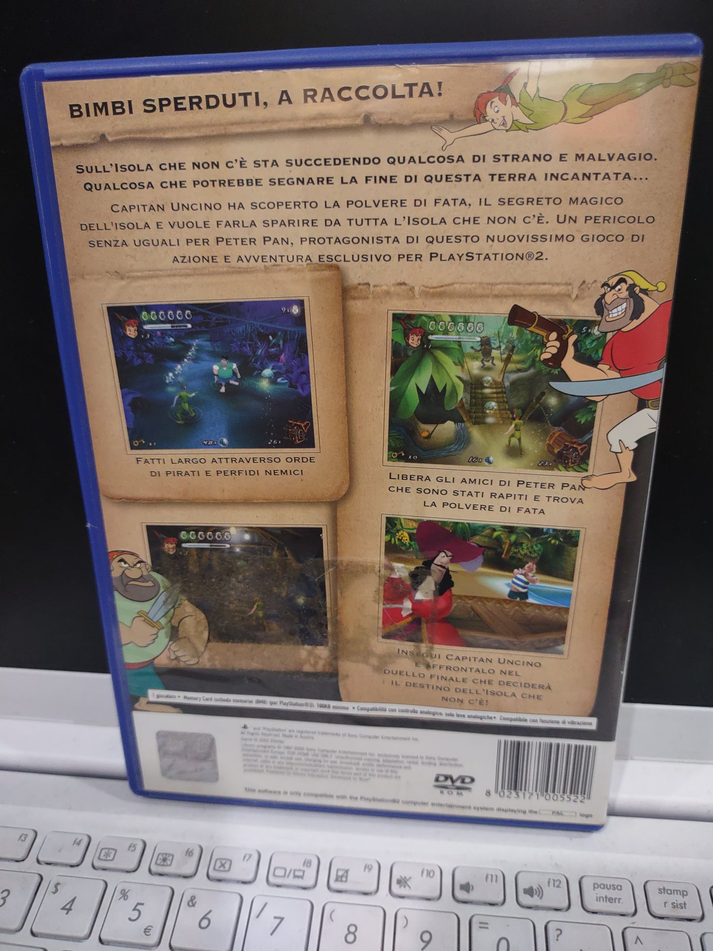 Gioco PlayStation PS2 Disney Peter Pan la leggenda dell'isola che non c'è