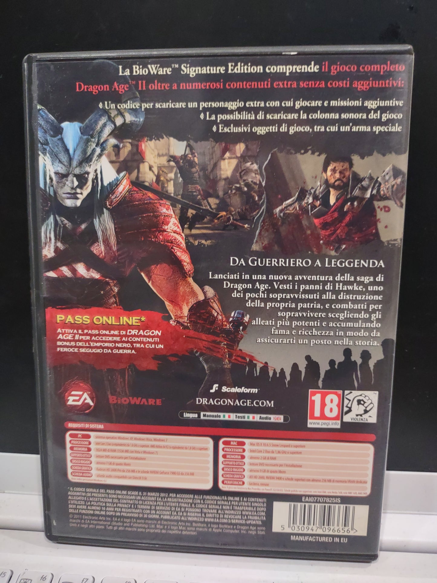 Gioco PC computer dragon Age 2 signature edition