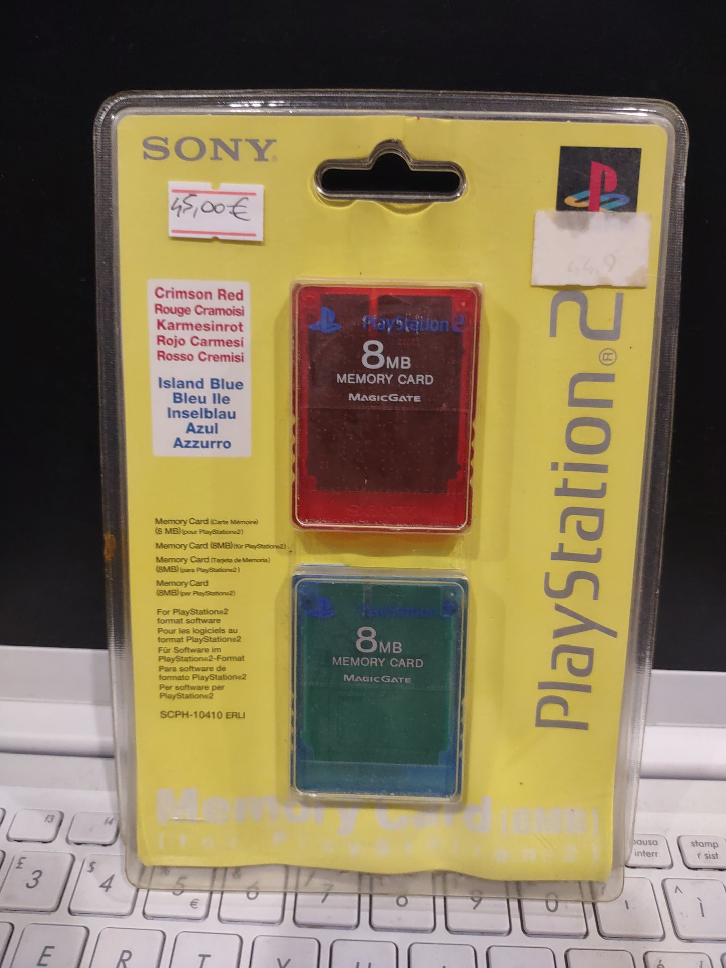 Coppia Memory card PlayStation PS2 limited