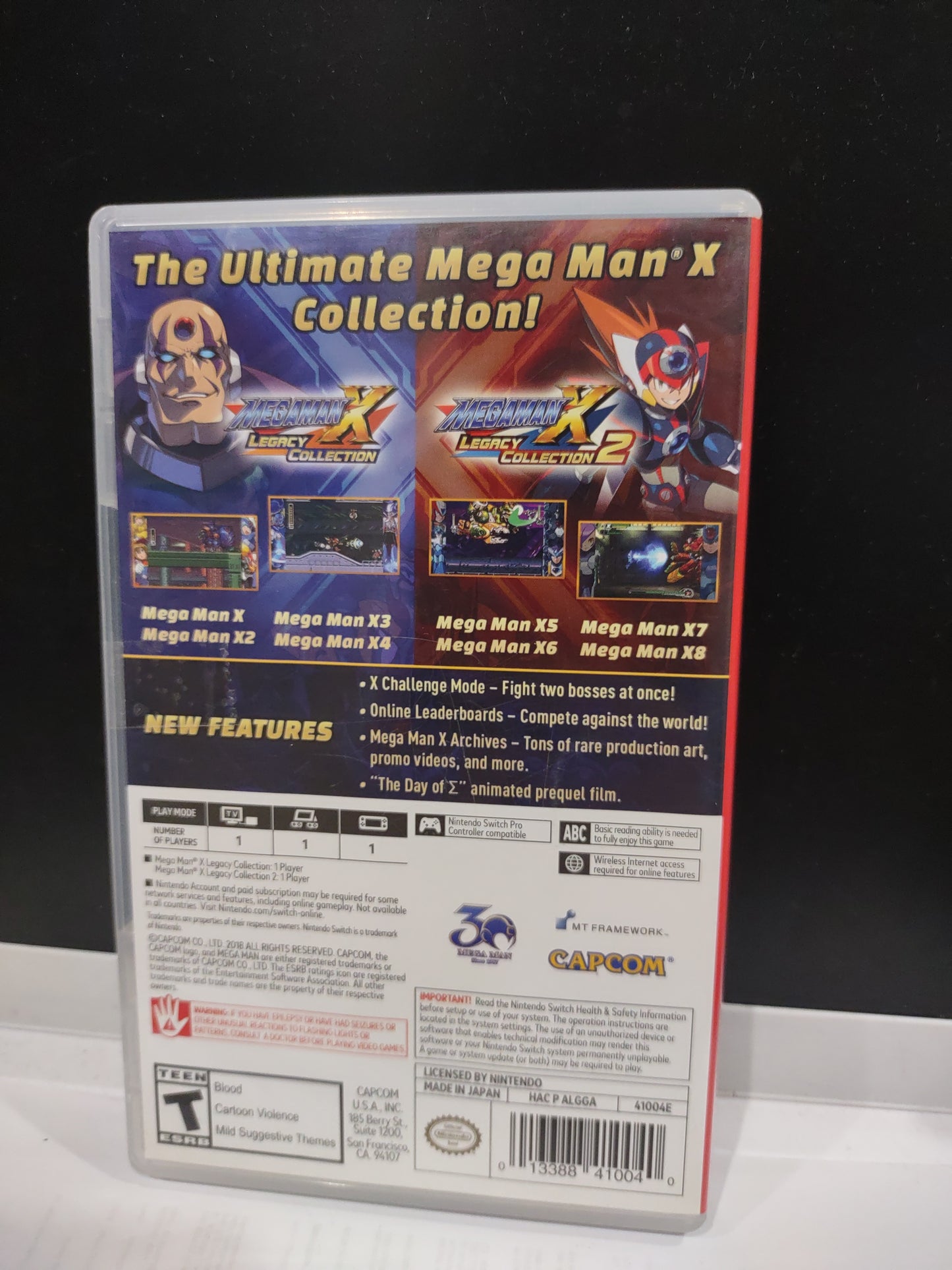 Gioco Nintendo switch mega man x Legacy collection 1 + 2