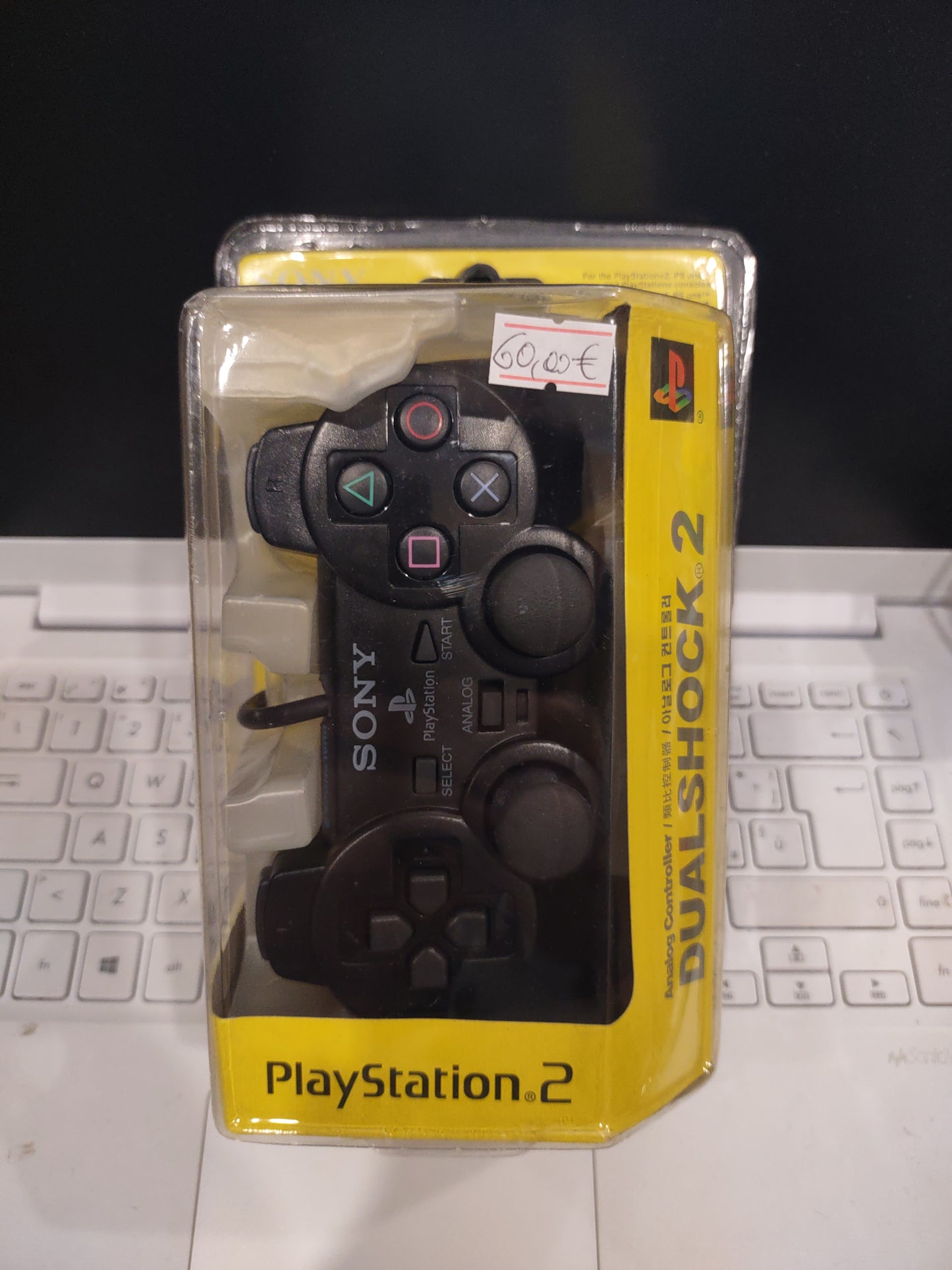 Controller PlayStation PS2 black sealed nuovo