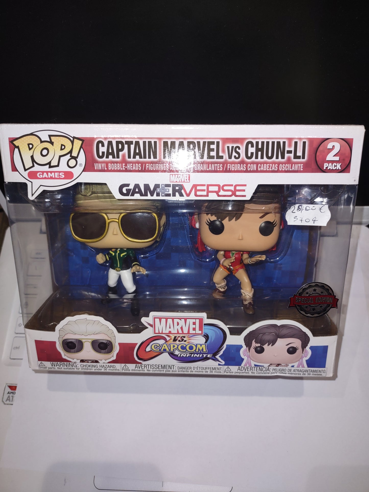 Pop funko games Marvel special edition 2 pack captain Marvel vs chin-li