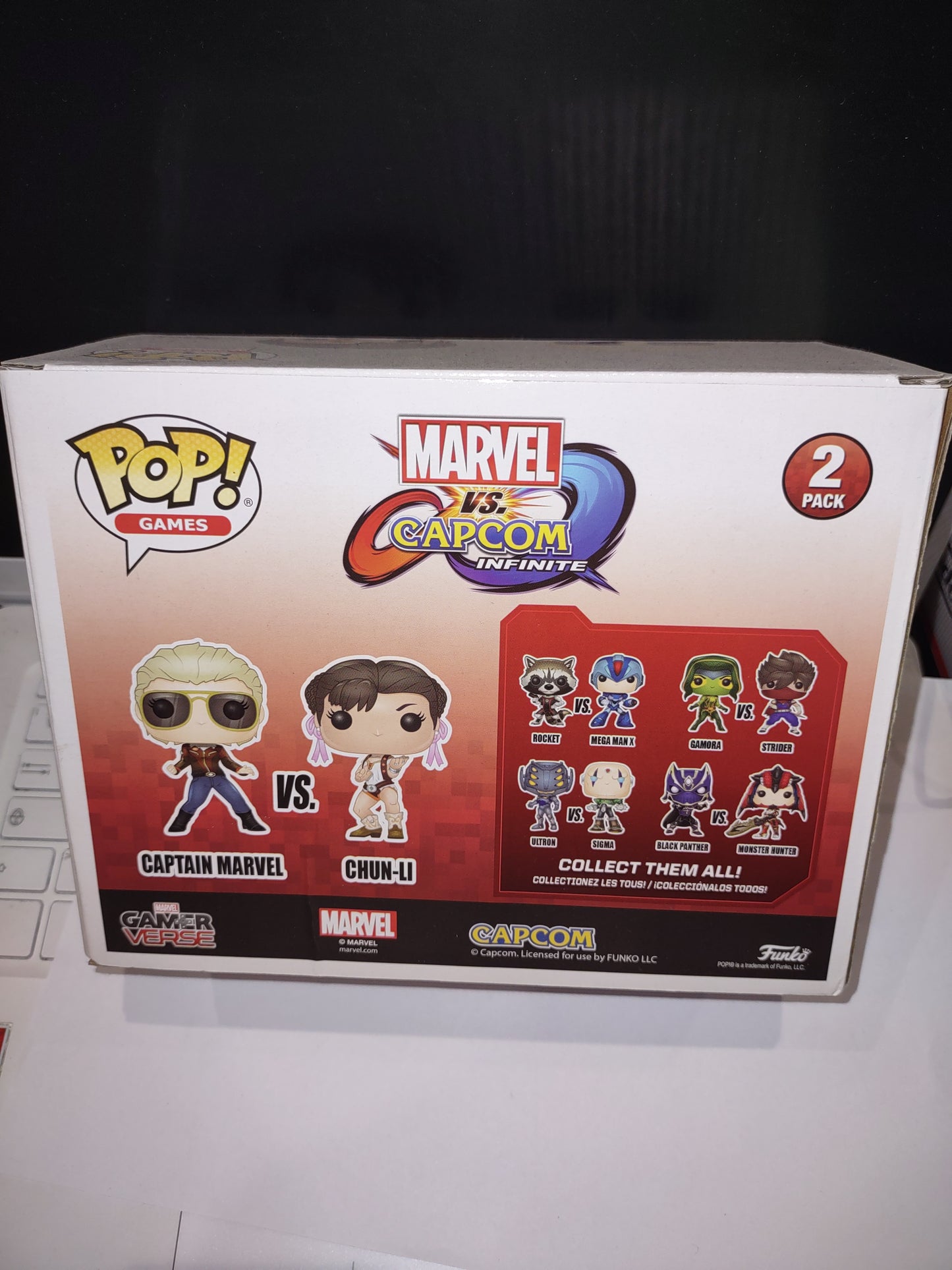 Pop funko games Marvel special edition 2 pack captain Marvel vs chin-li