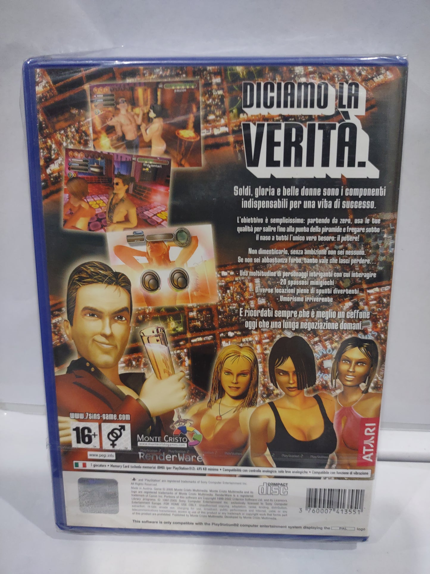 Gioco PlayStation PS2 7 Sims PAL ITA sigillato