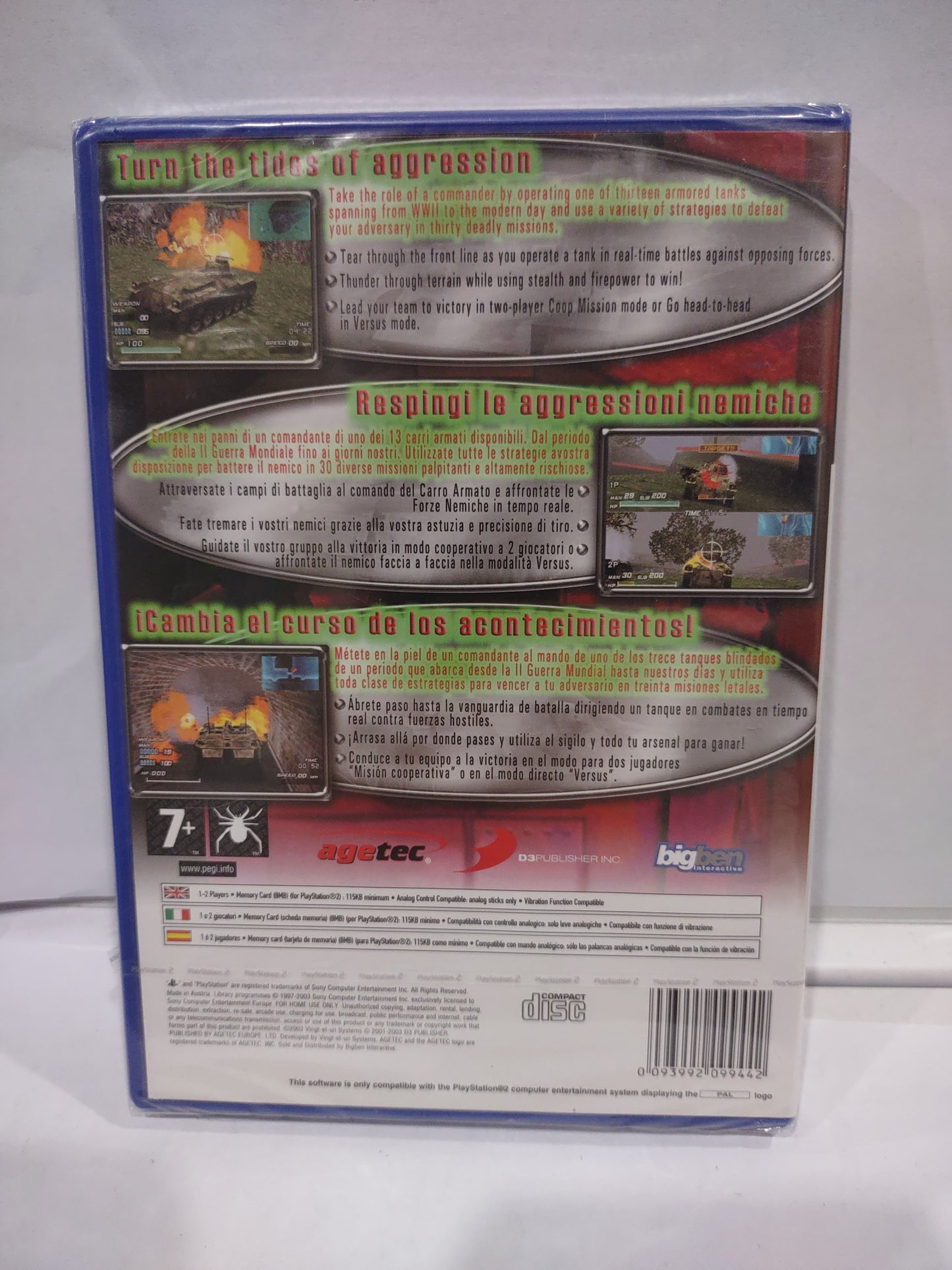 Gioco PlayStation PS2 sigillato tank elite