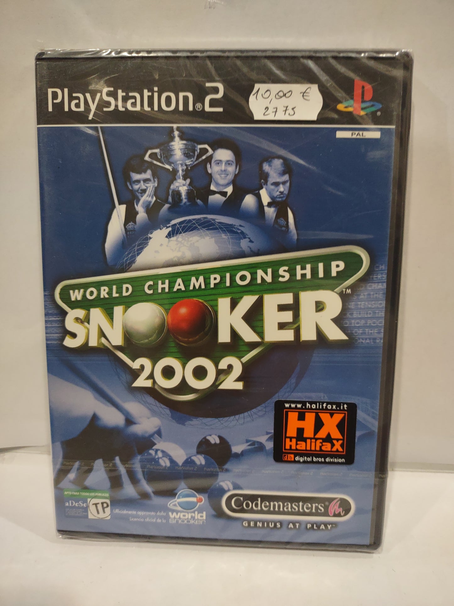 Gioco PlayStation PS2 sigillato world championship snooker 2002