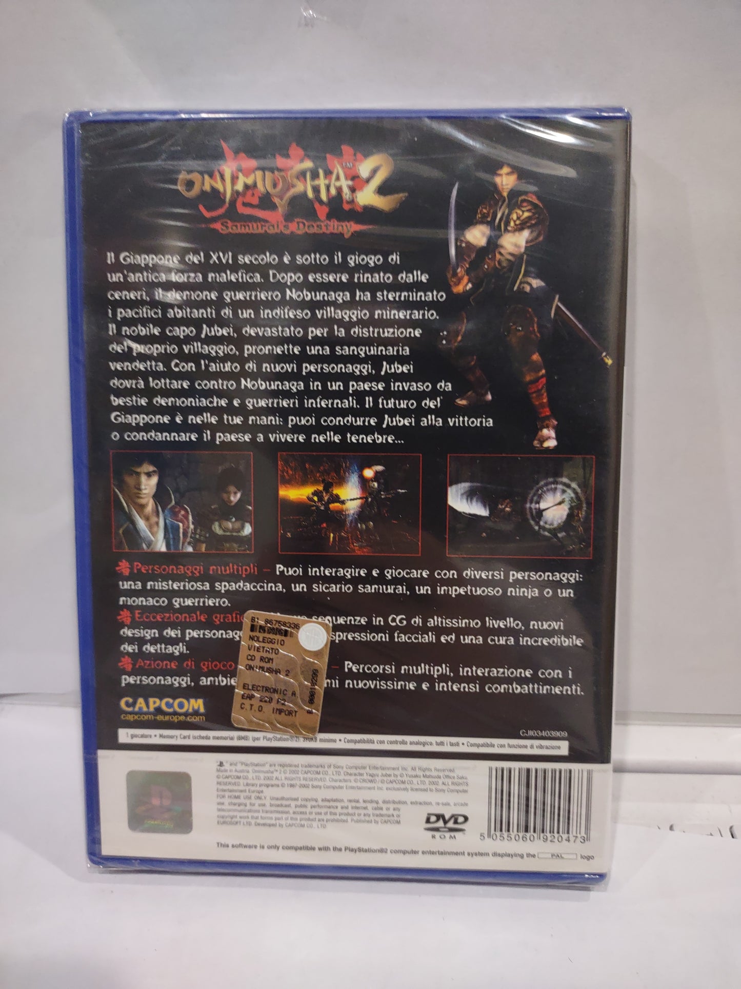 Gioco PlayStation PS2 onimusha 2 samurai's Destiny