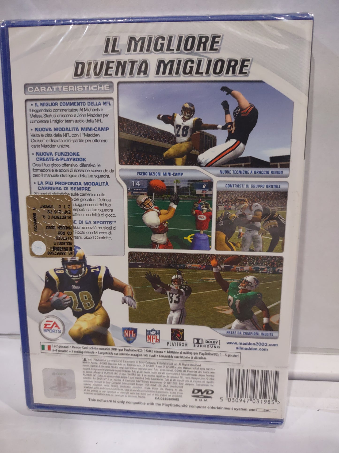 Gioco PlayStation PS2 sigillato madden 2003