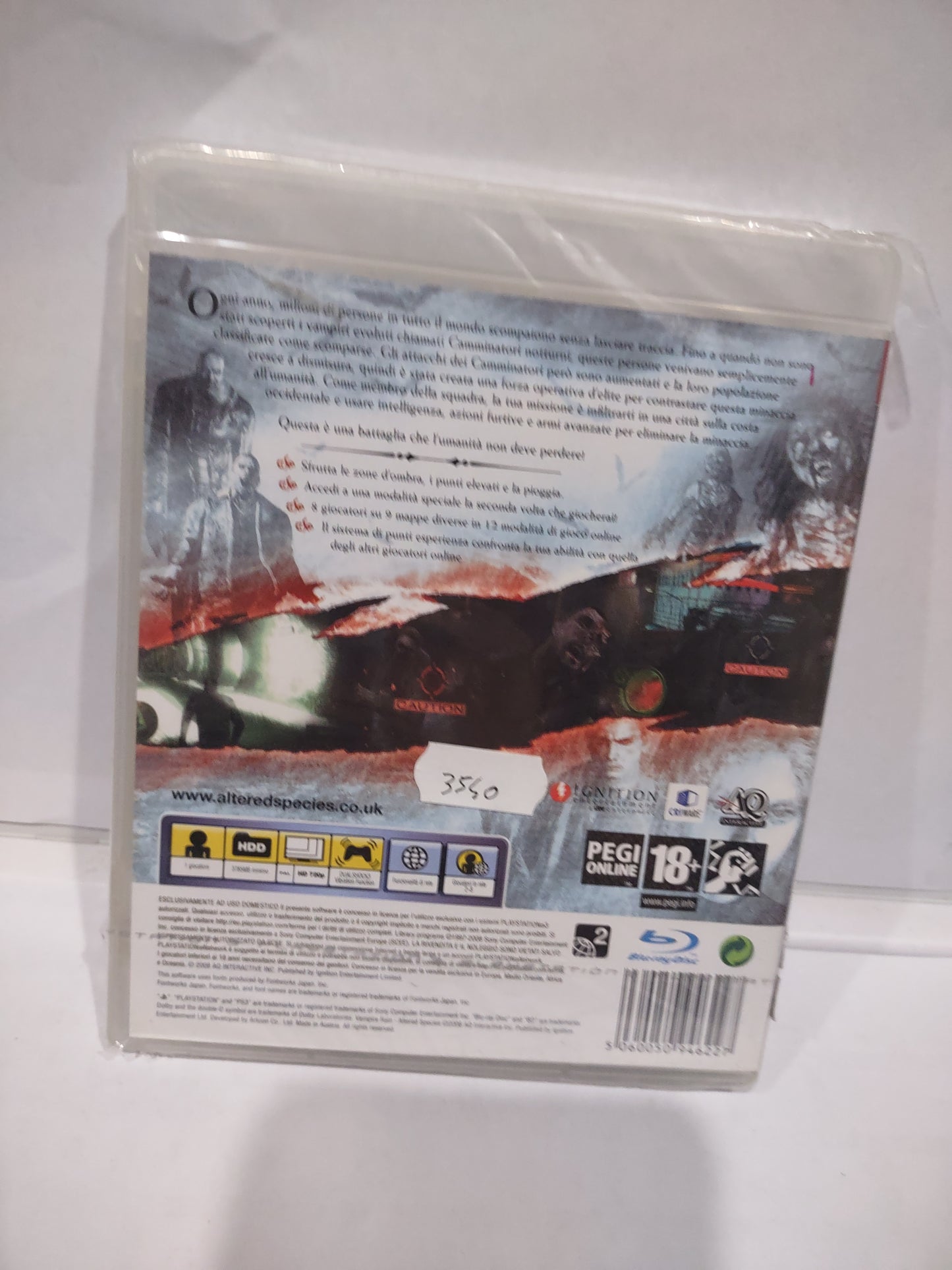 Gioco PlayStation PS3 sigillato vampire Rain altered species