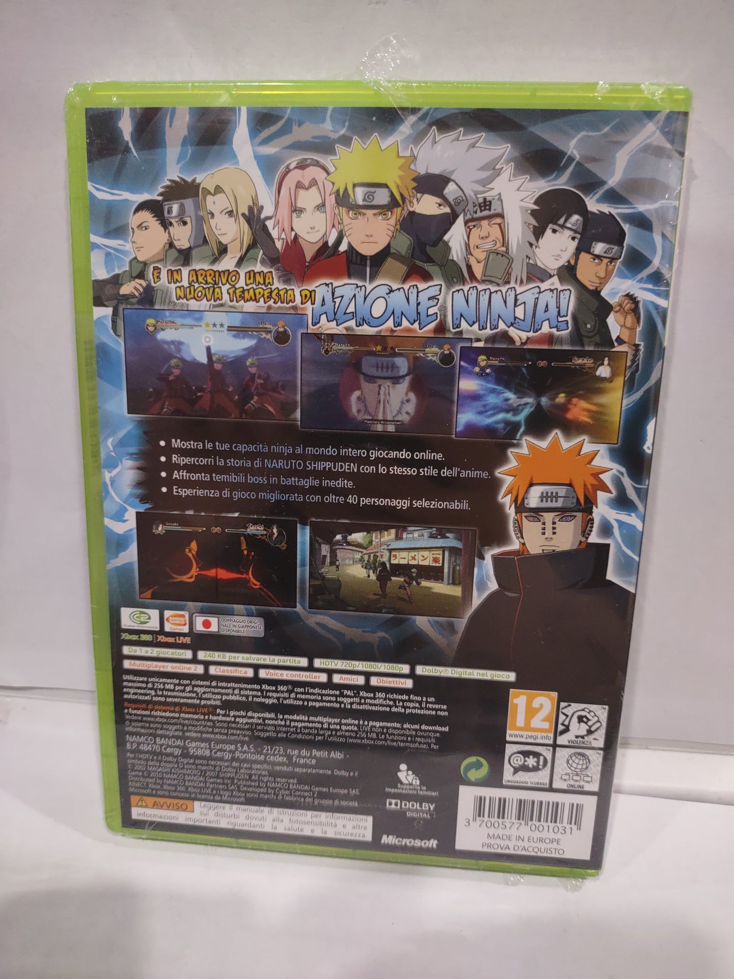 Gioco Xbox 360 si è girato Naruto Shippuden ultimate ninja storm 2