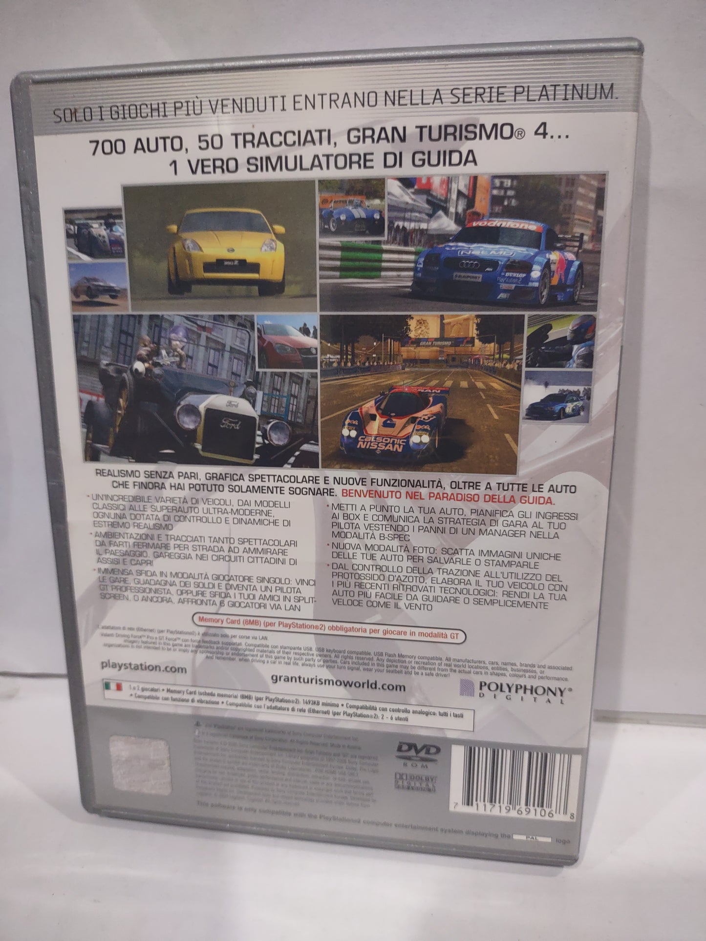 Gioco PlayStation PS2 Platinum Gran turismo 4