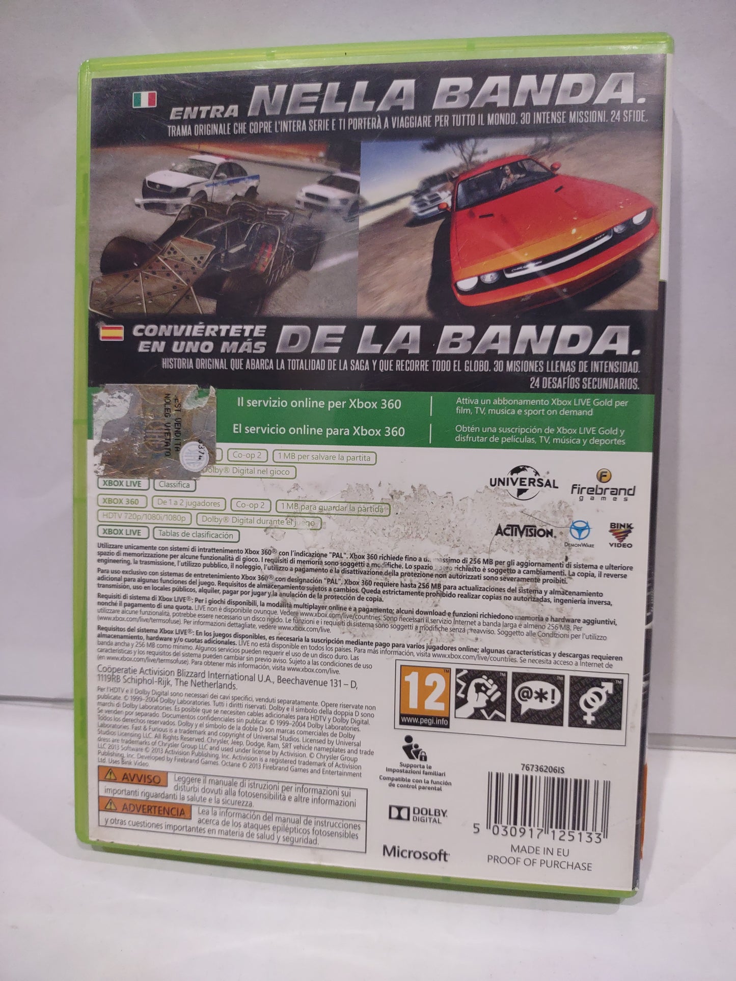 Gioco Xbox 360 fast & furious showdown