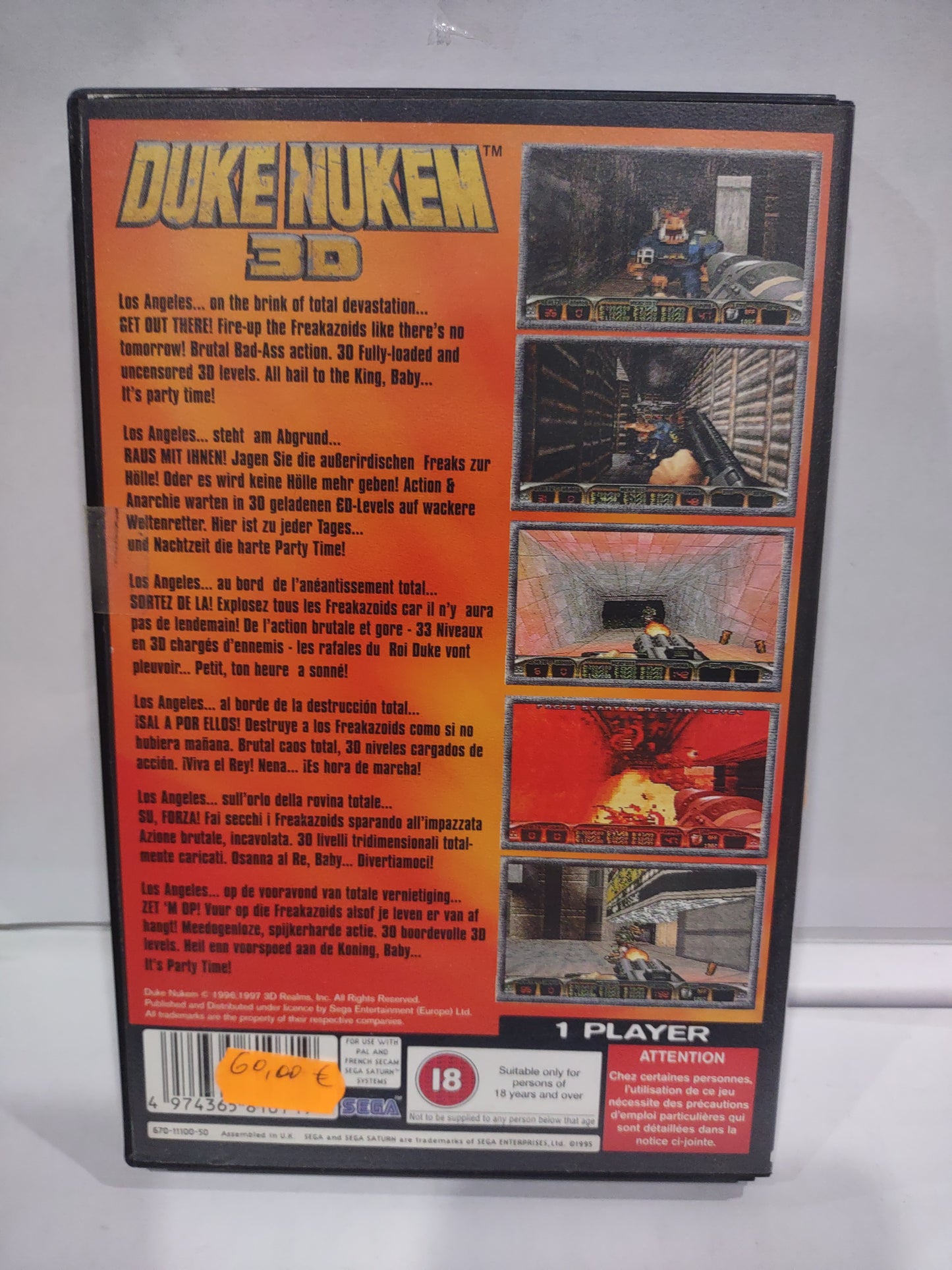 Gioco sega Saturn Duke nukem 3D