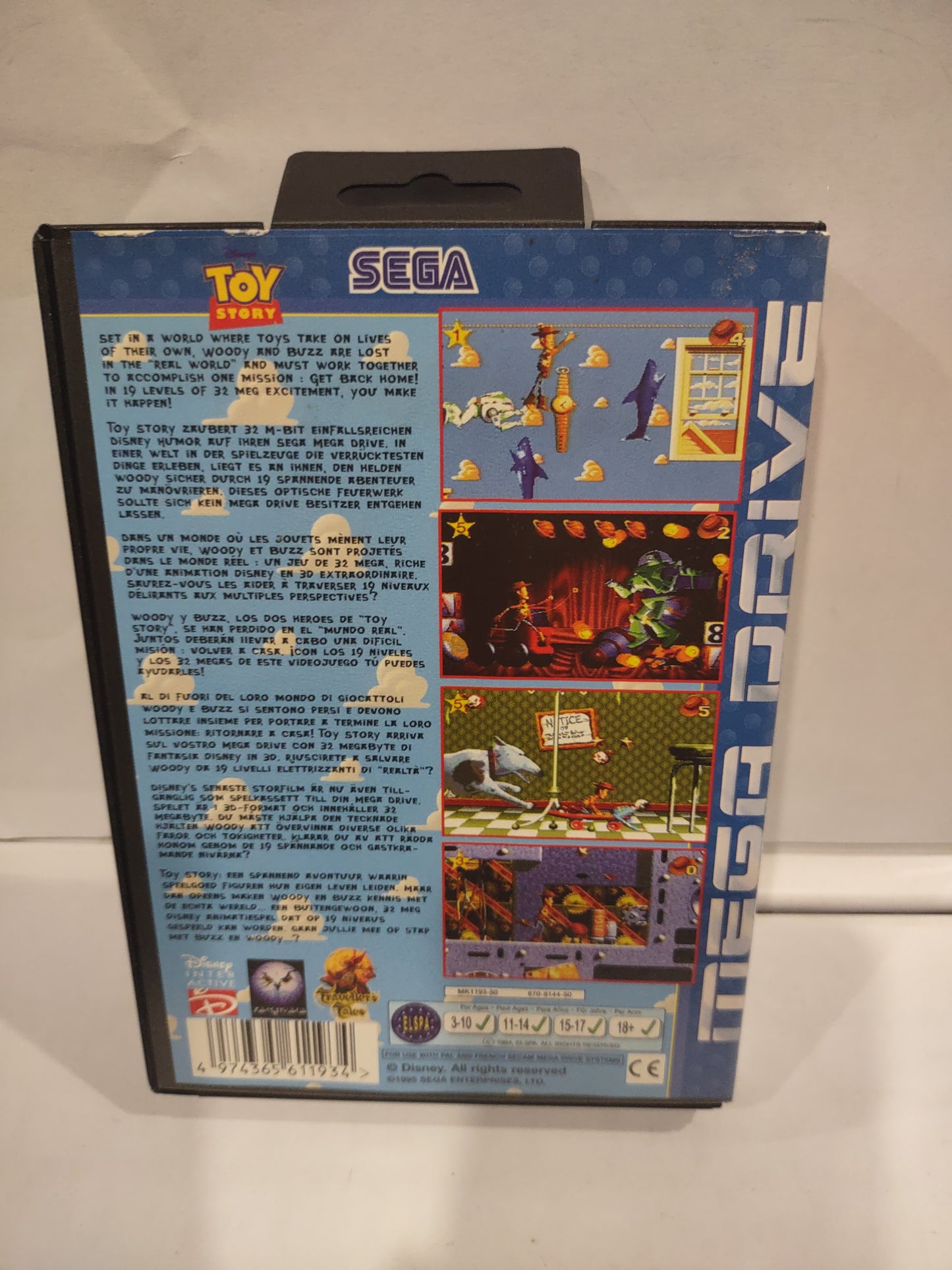 Gioco Sega Mega drive Disney Toy story