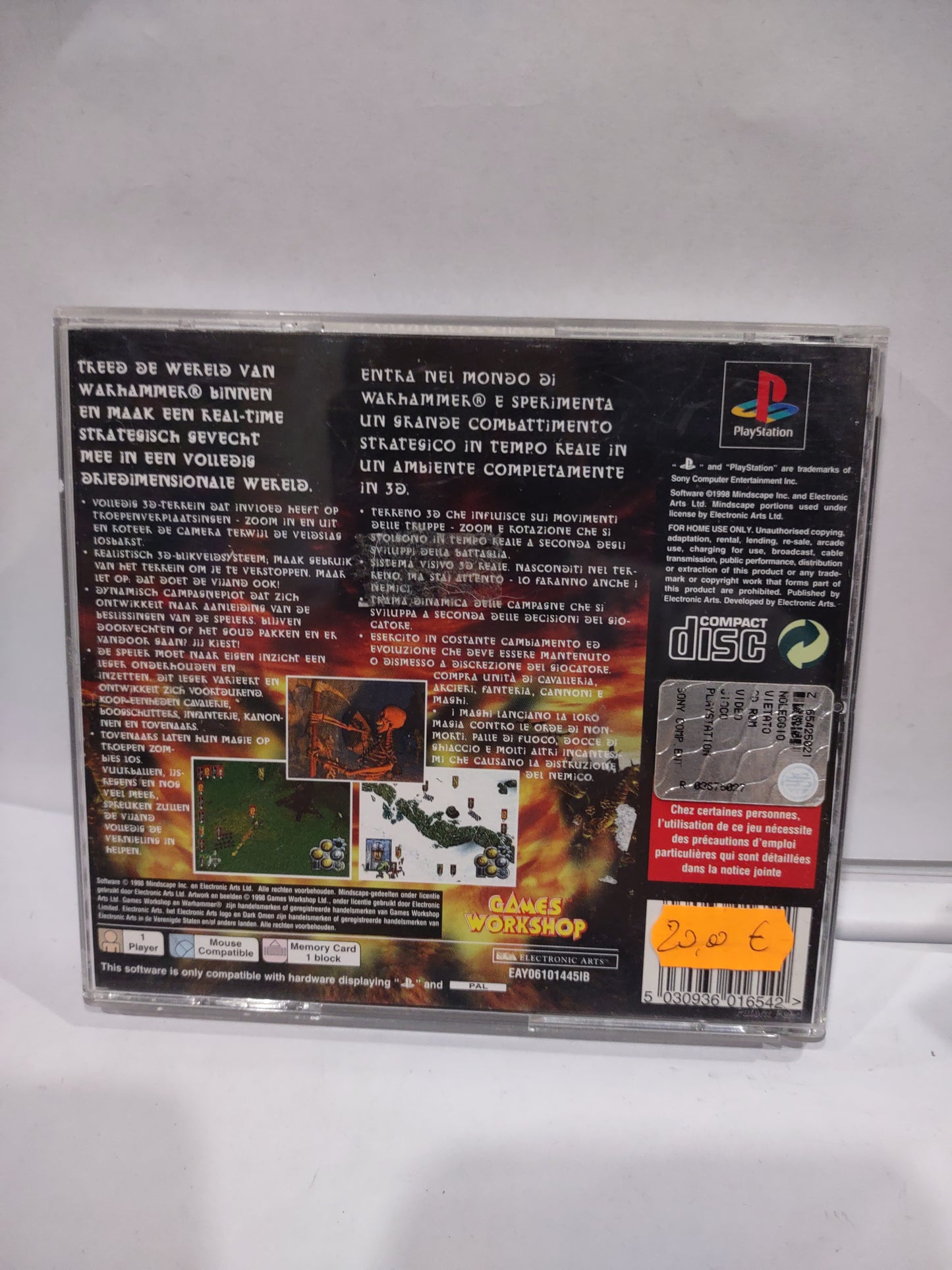 Gioco PlayStation PS1 Warhammer dark Omen