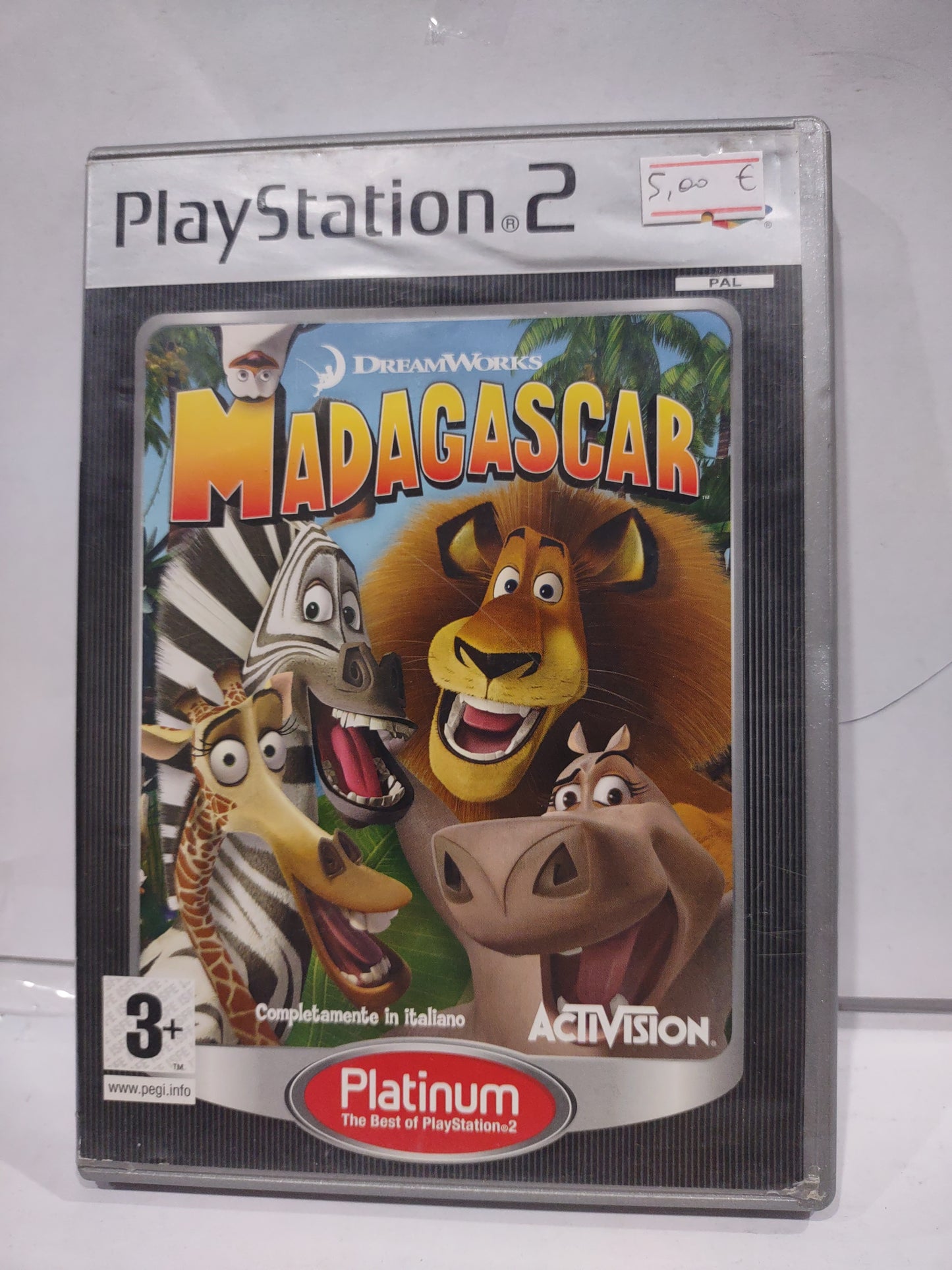 Gioco PlayStation 2 PS2 Madagascar Platinum