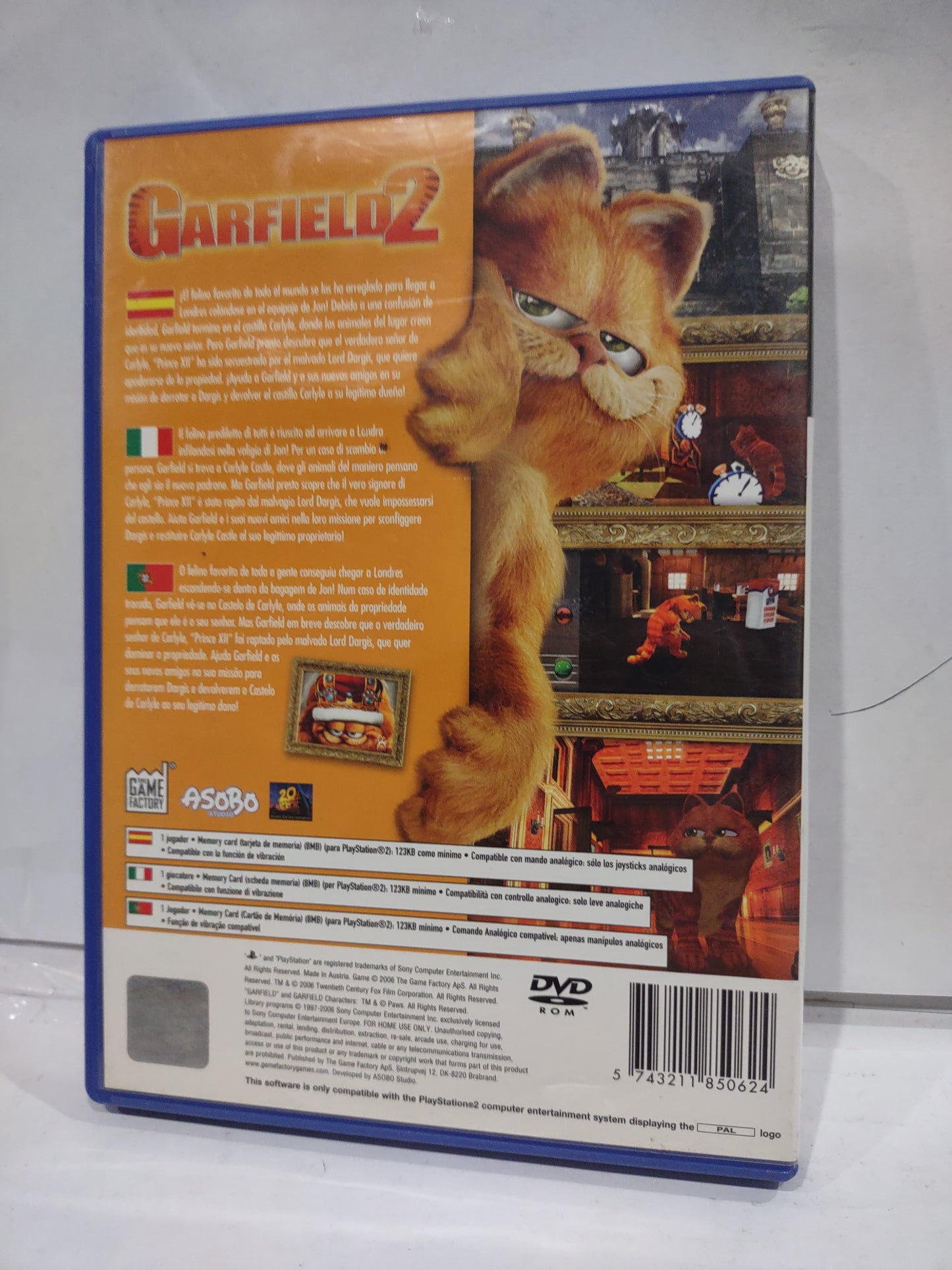 Gioco PlayStation 2 PS2 Garfield 2