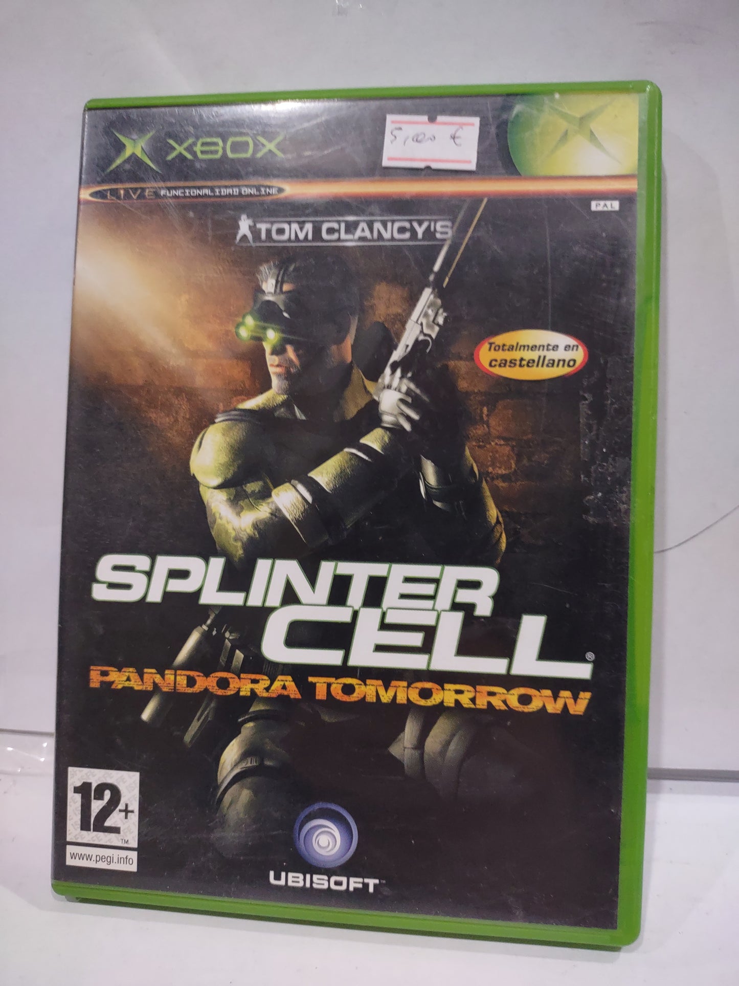 Gioco Xbox Classic sprinter cell Pandora tomorrow ESP