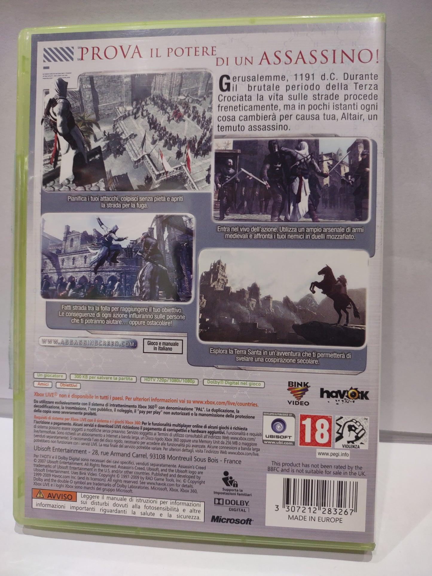 Gioco Xbox 360 Assassin's Creed 1 best seller