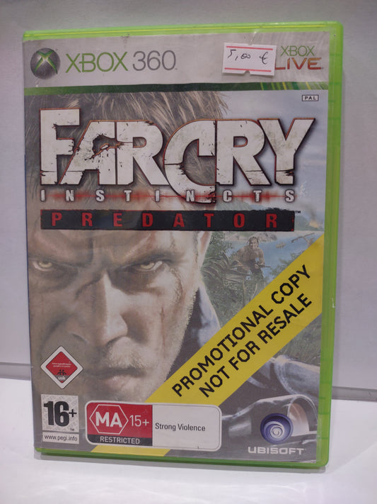 Gioco Xbox 360 far cry instincts predator promotional Copy