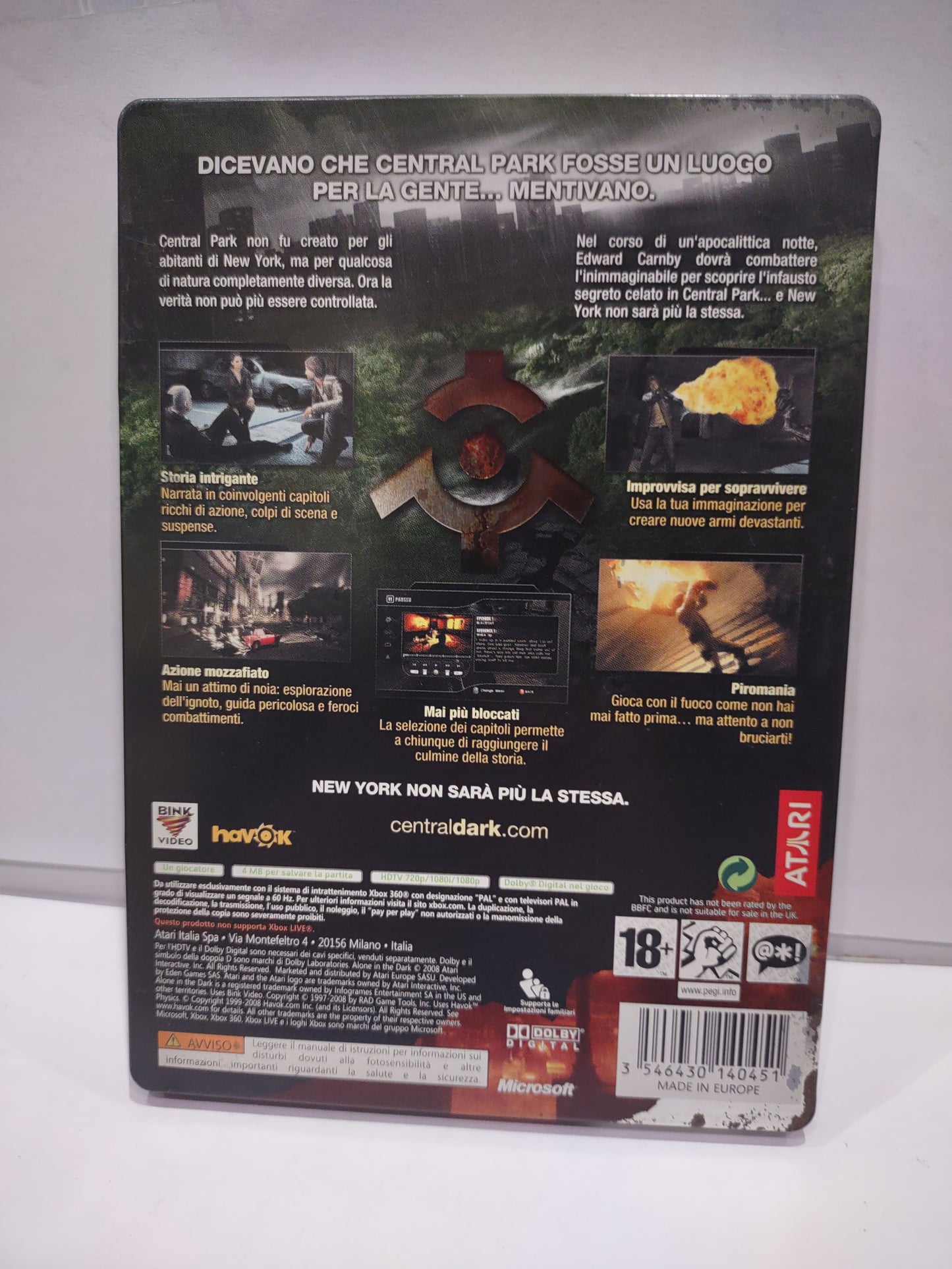 Gioco Xbox 360 Alone in the dark steelbook