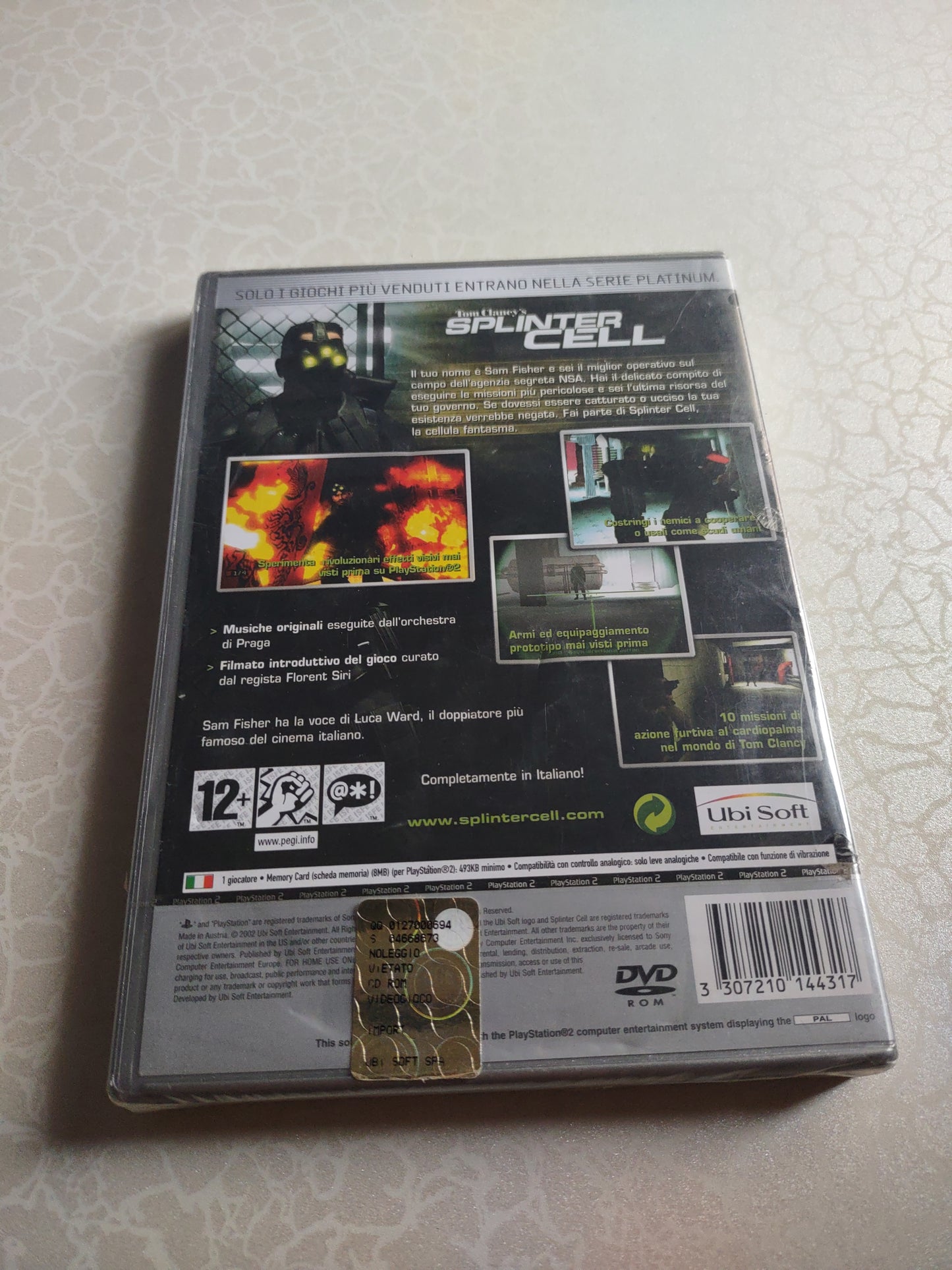 Gioco PlayStation PS2 Tom clancy's Splinter Cell Platinum sigillato