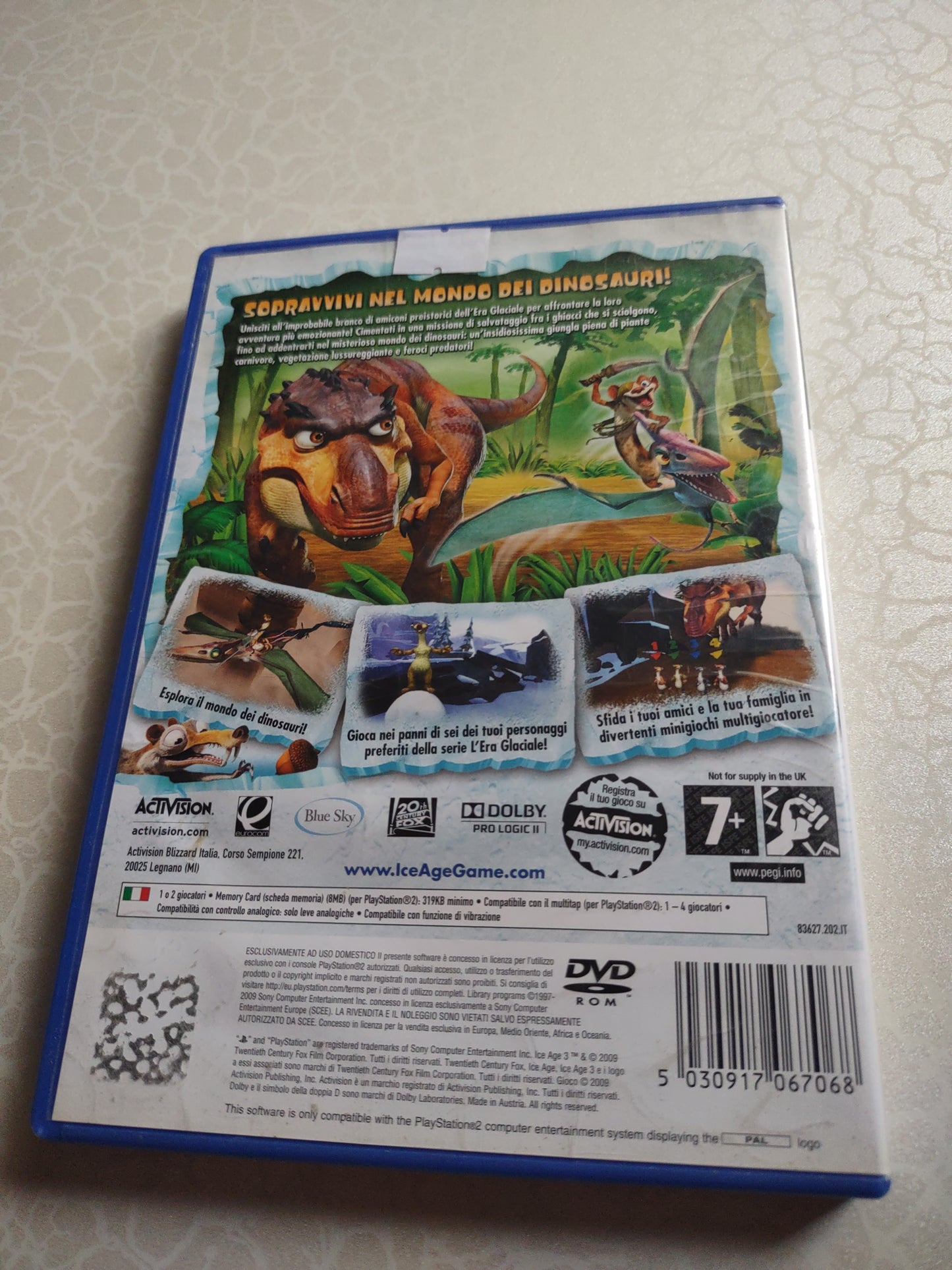 Gioco PlayStation PS2 l'era glaciale 3  l'alba dei dinosauri