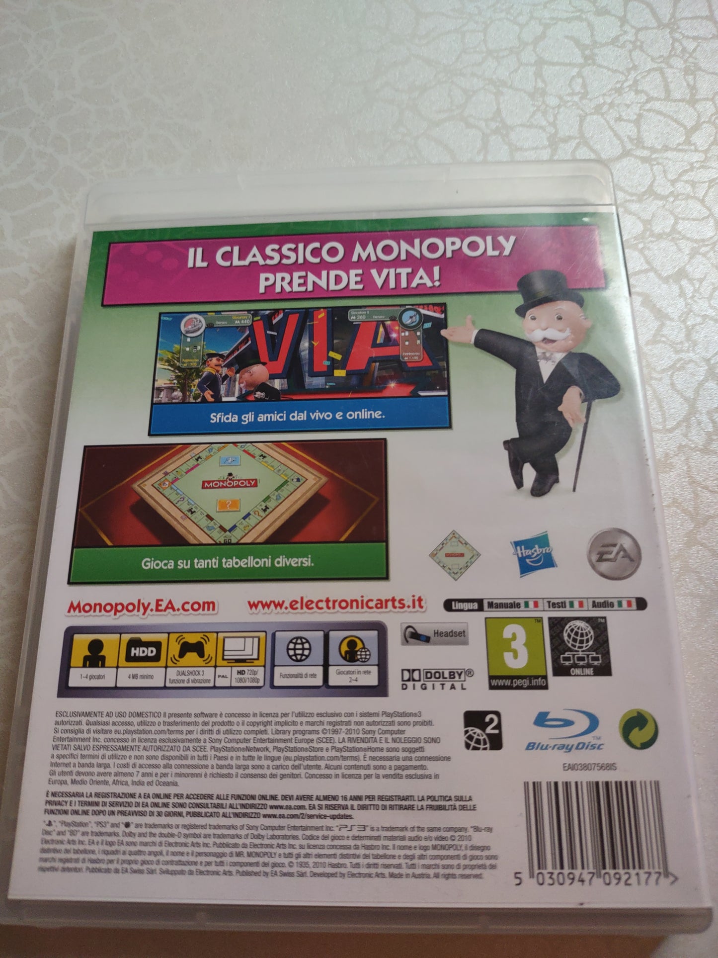 Gioco PlayStation ps3 Monopoly