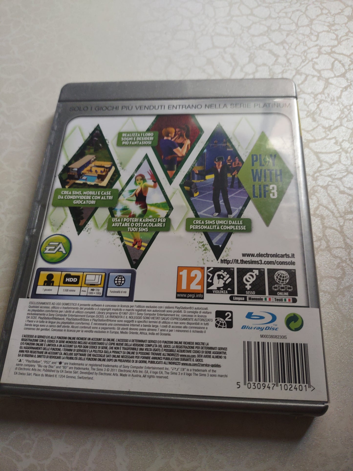 Gioco PlayStation ps3 the Sims 3