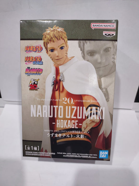 Action figure Naruto Uzumaki hokage Bandai Namco banpresto 20 anniversary