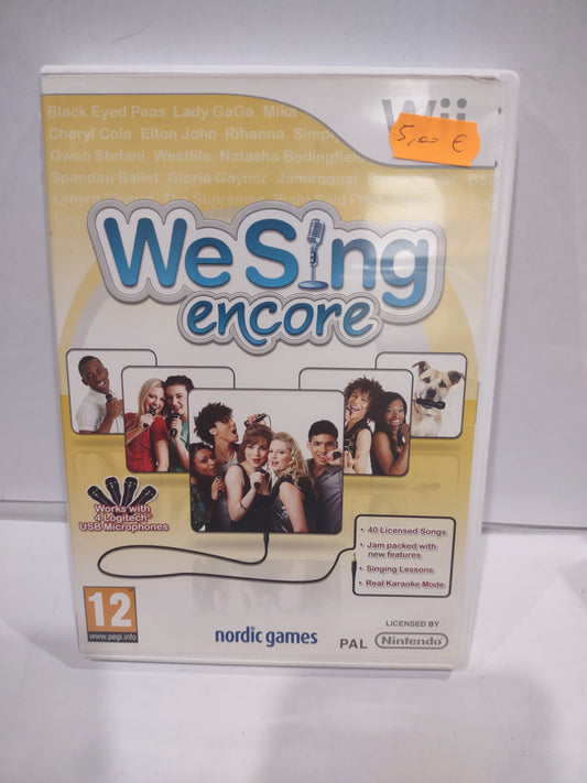 Gioco Nintendo Wii we sing encore PAL